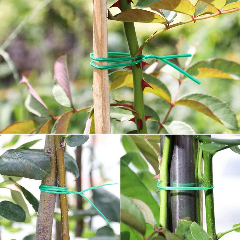 Plastic Twist Tie Wire Spool With Cutter For Garden Yard Plant