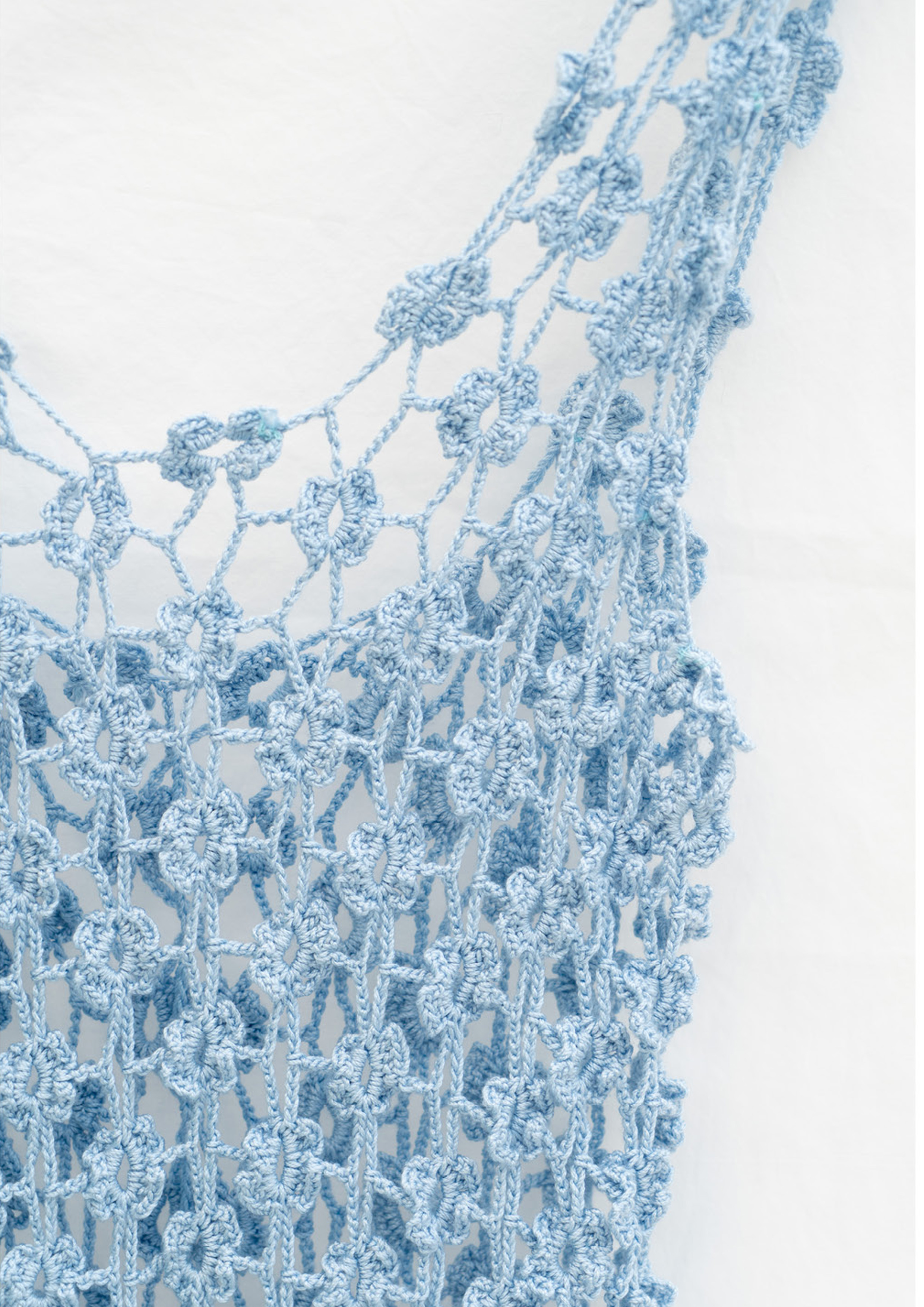 Vestido crochet flower