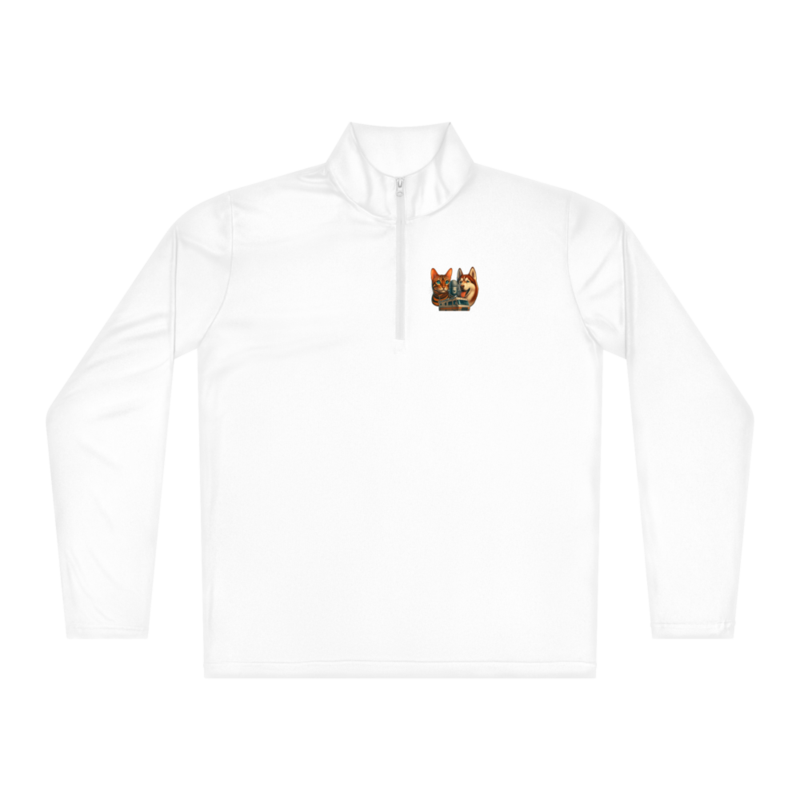 Lightweight quarter-zip pullover Black