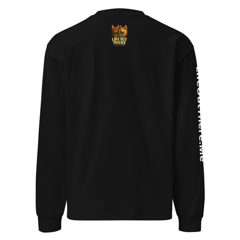 Premium heavyweight long sleeve shirt (Black)