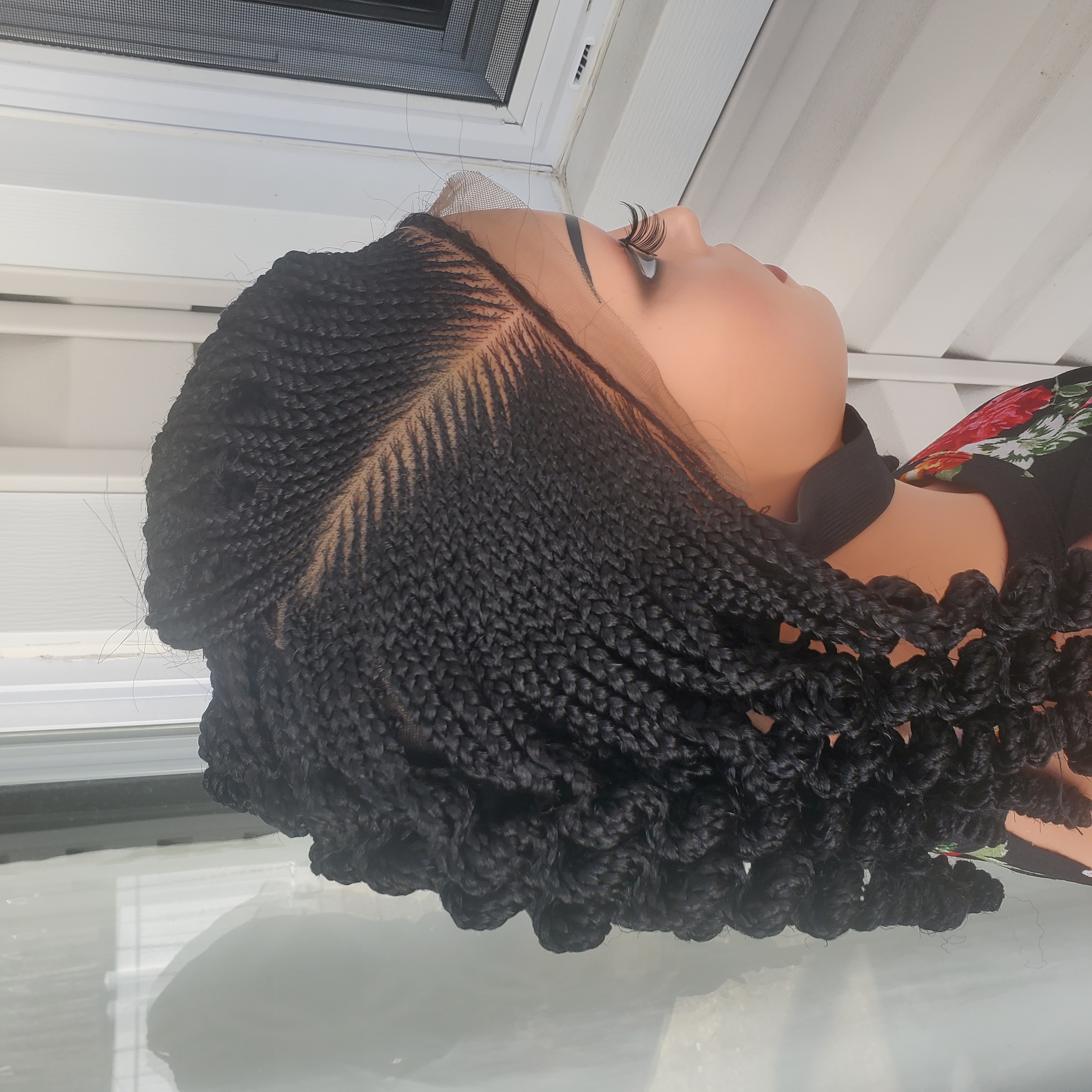 Short Curly Hair Braids 