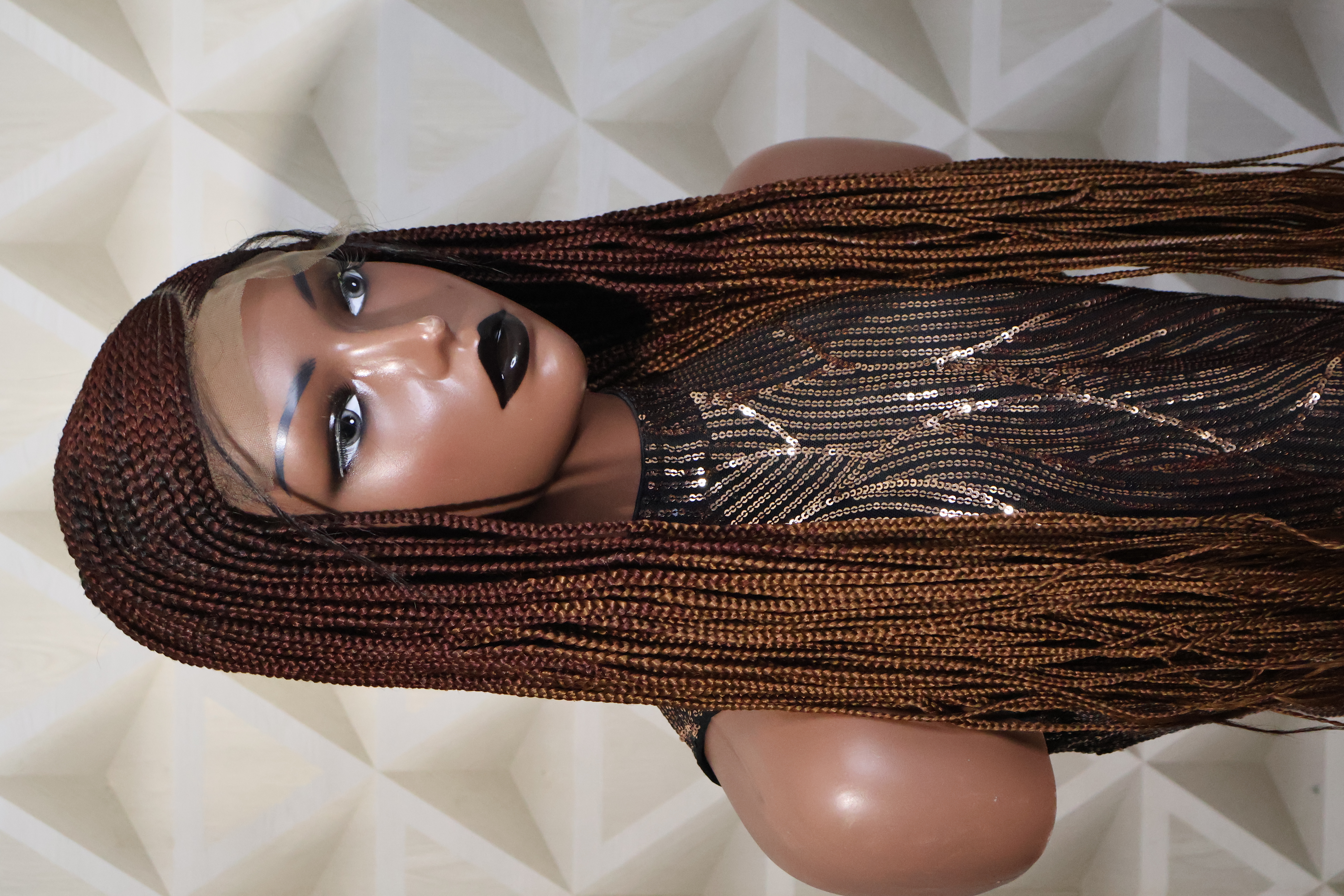Braided Cornrow Lace wig With Baby Hair.