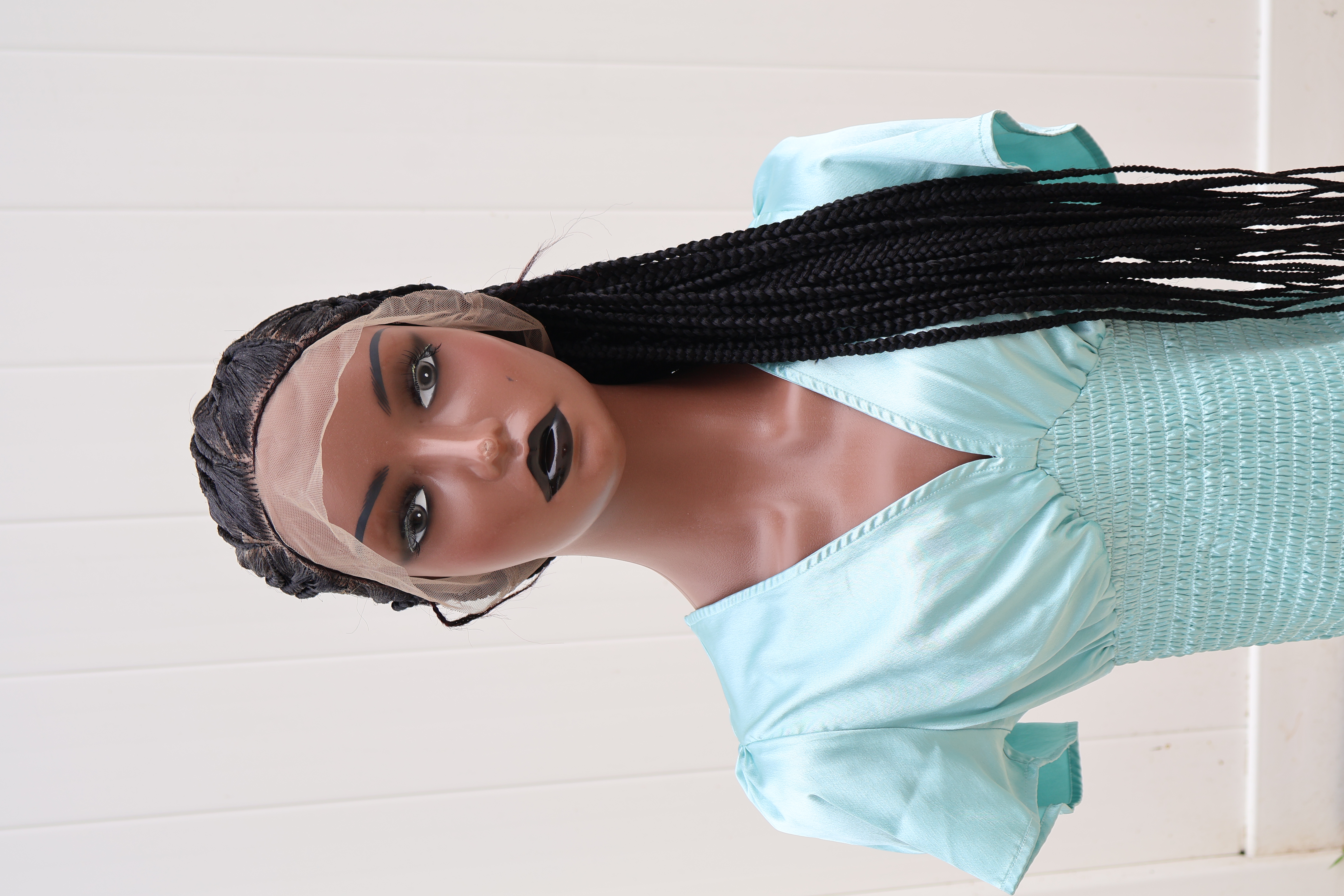 Sleek Cornrow Braids 360 Lace Wig Easy Wear and Go Style