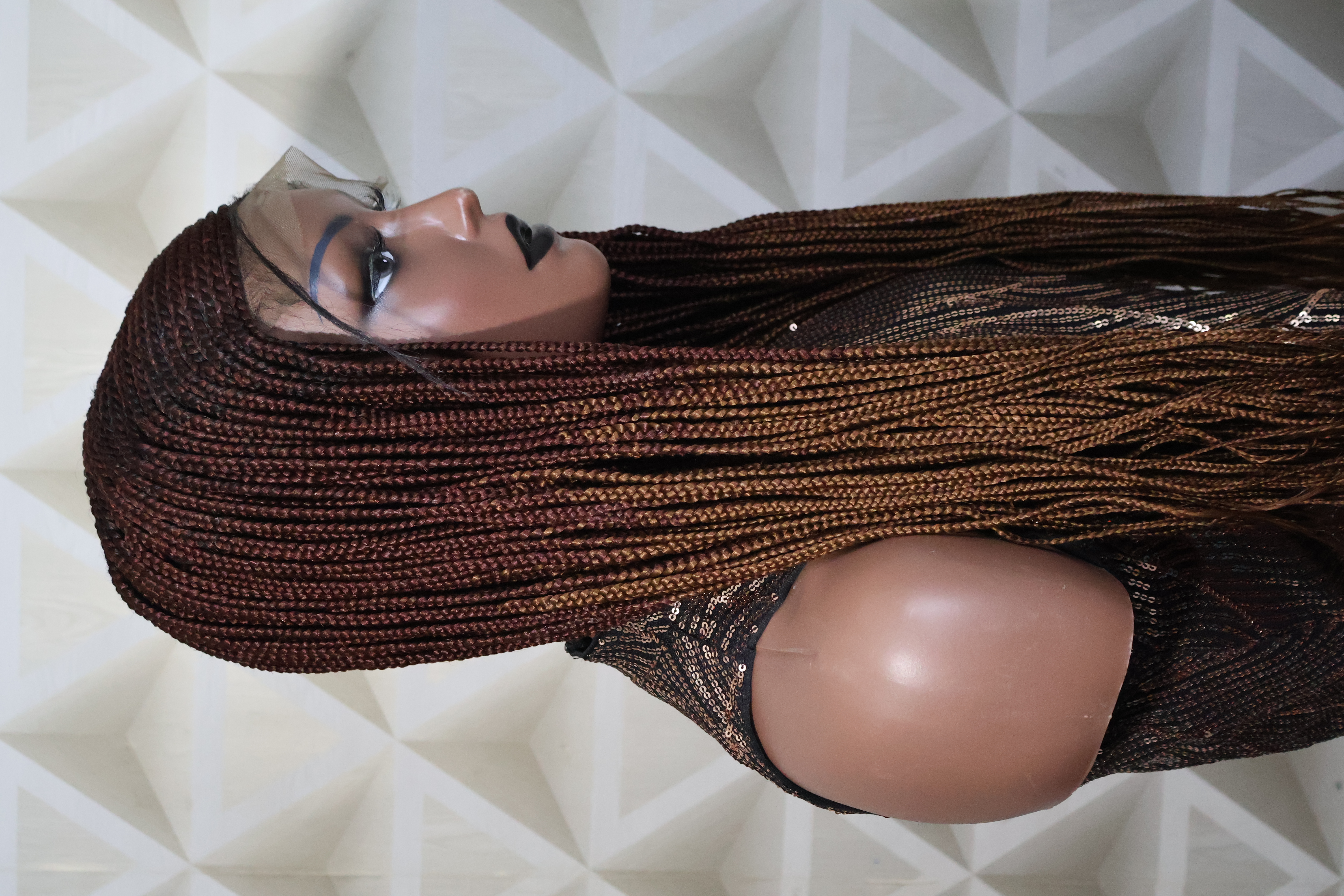 Braided Cornrow Lace wig With Baby Hair.