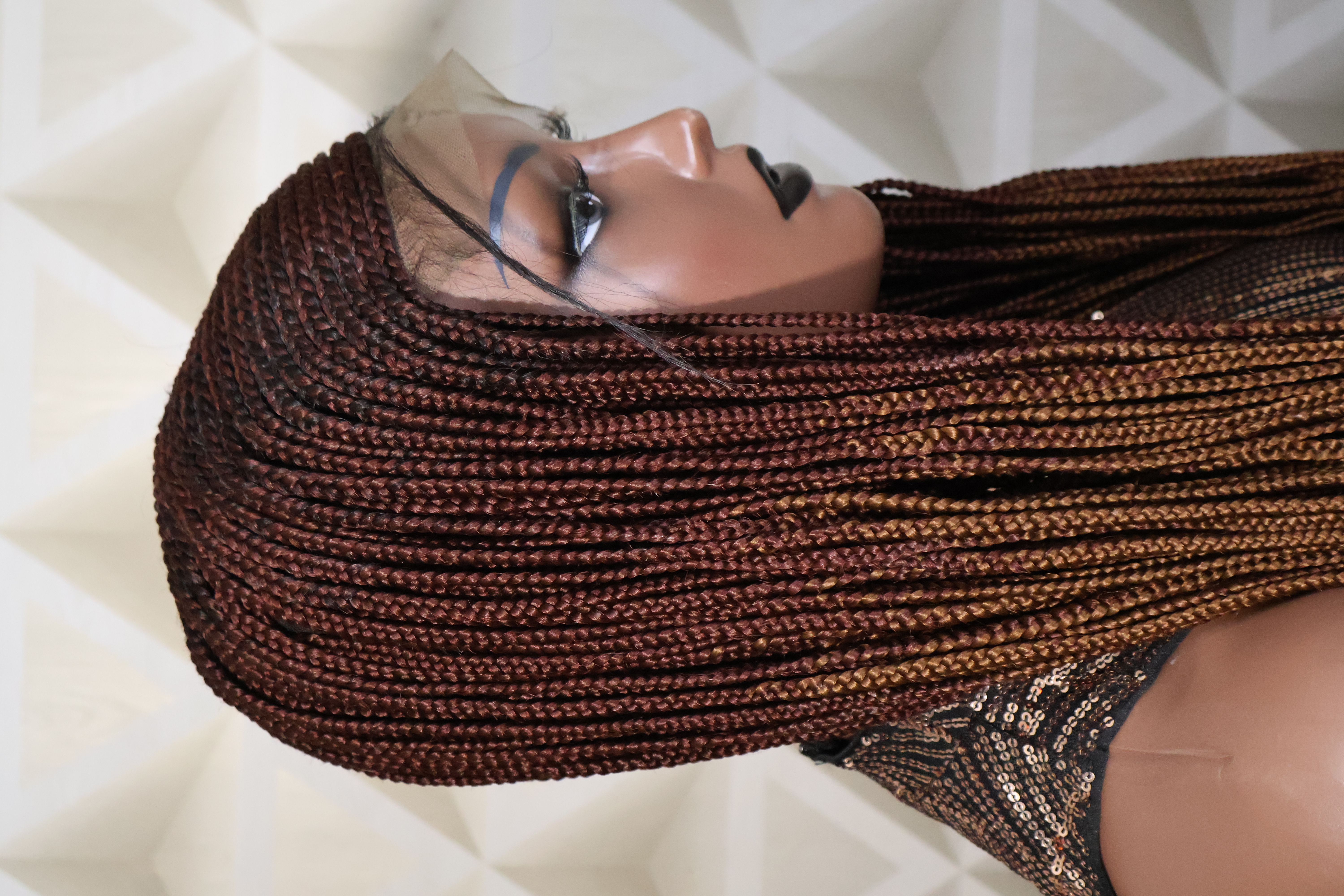 Braided Cornrow Lace wig With Baby Hair.