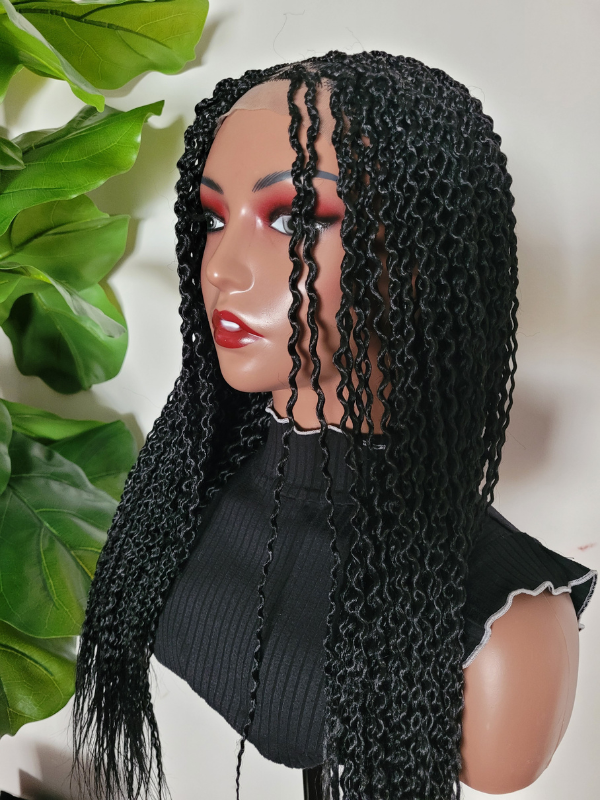 Pick and Drop Watermelon Braids 5x5 Lace Front Wig 28" Handmade Premium Comfortable Fit