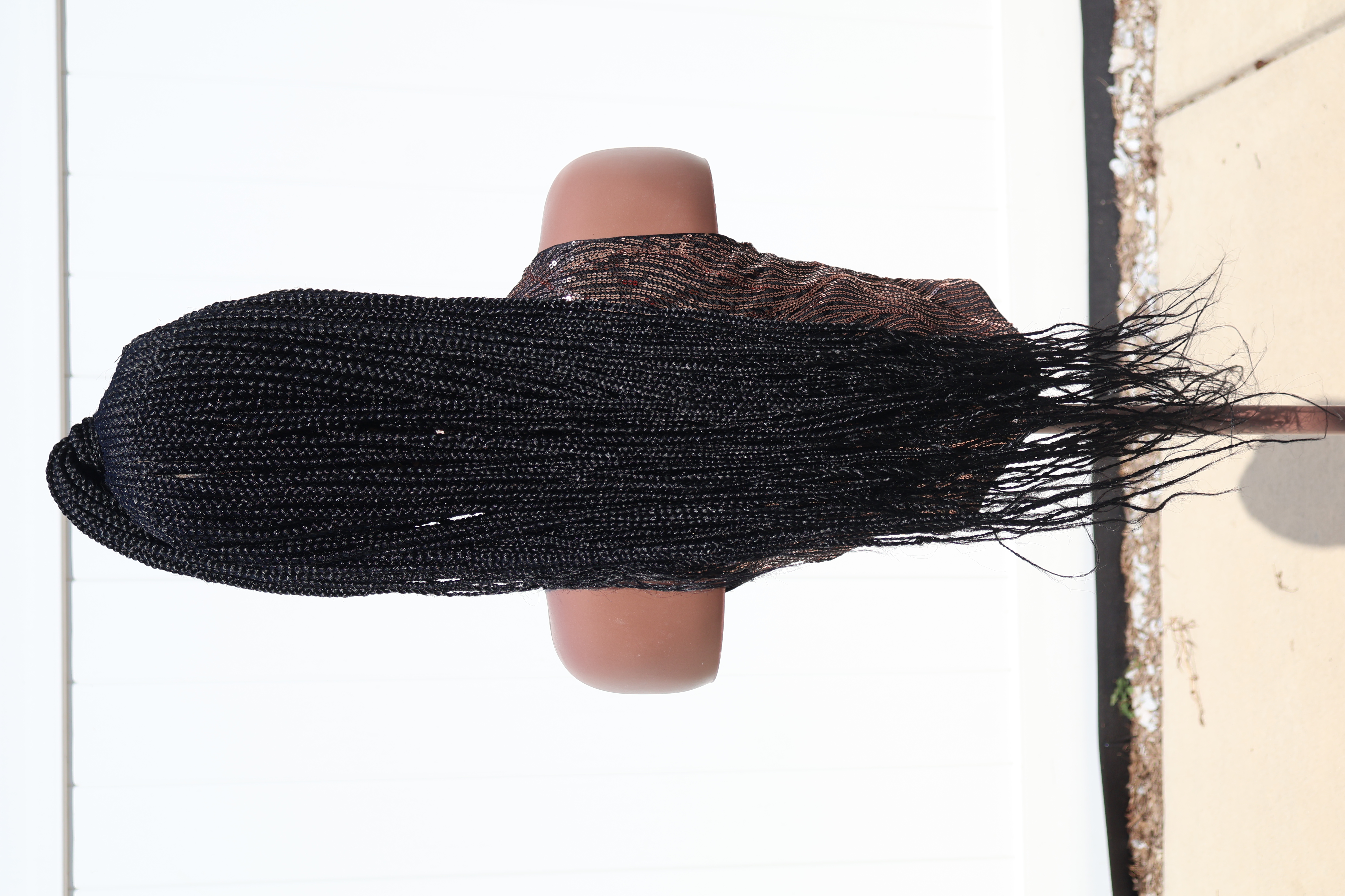 Half Up Half Down Glueless Braided Wig Natural Protective Style