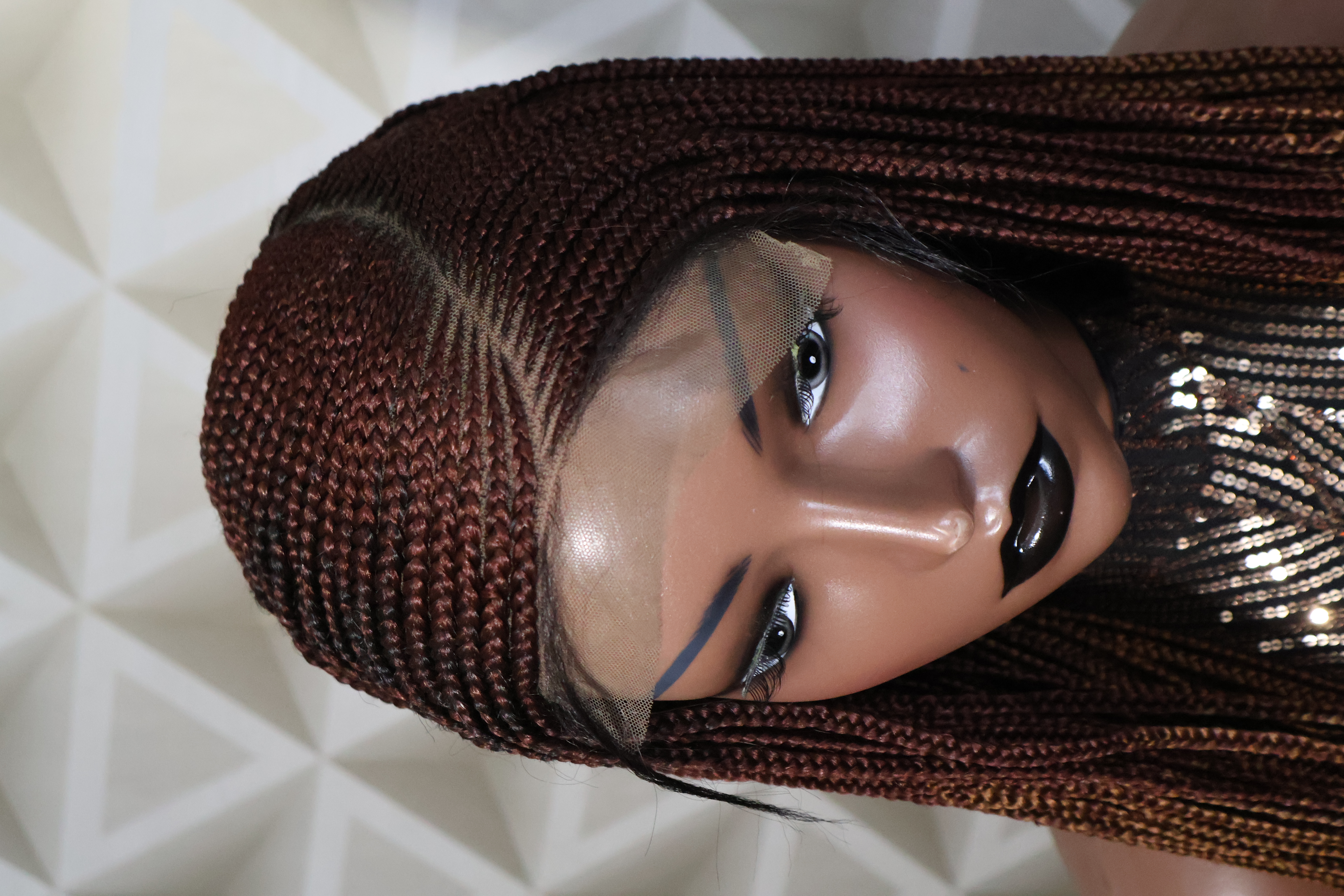 Braided Cornrow Lace wig With Baby Hair.