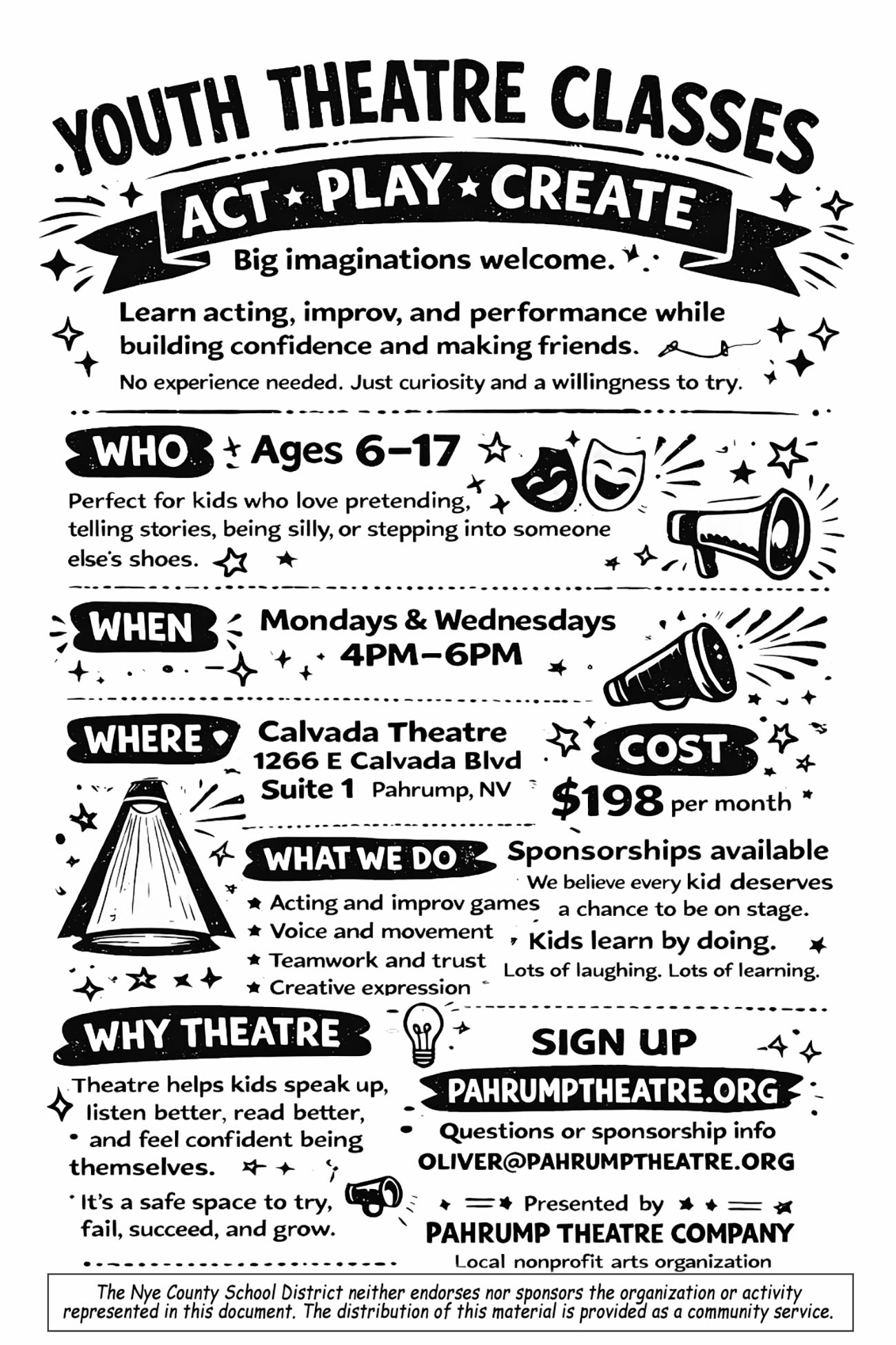 Youth Theatre Class (Starting February)