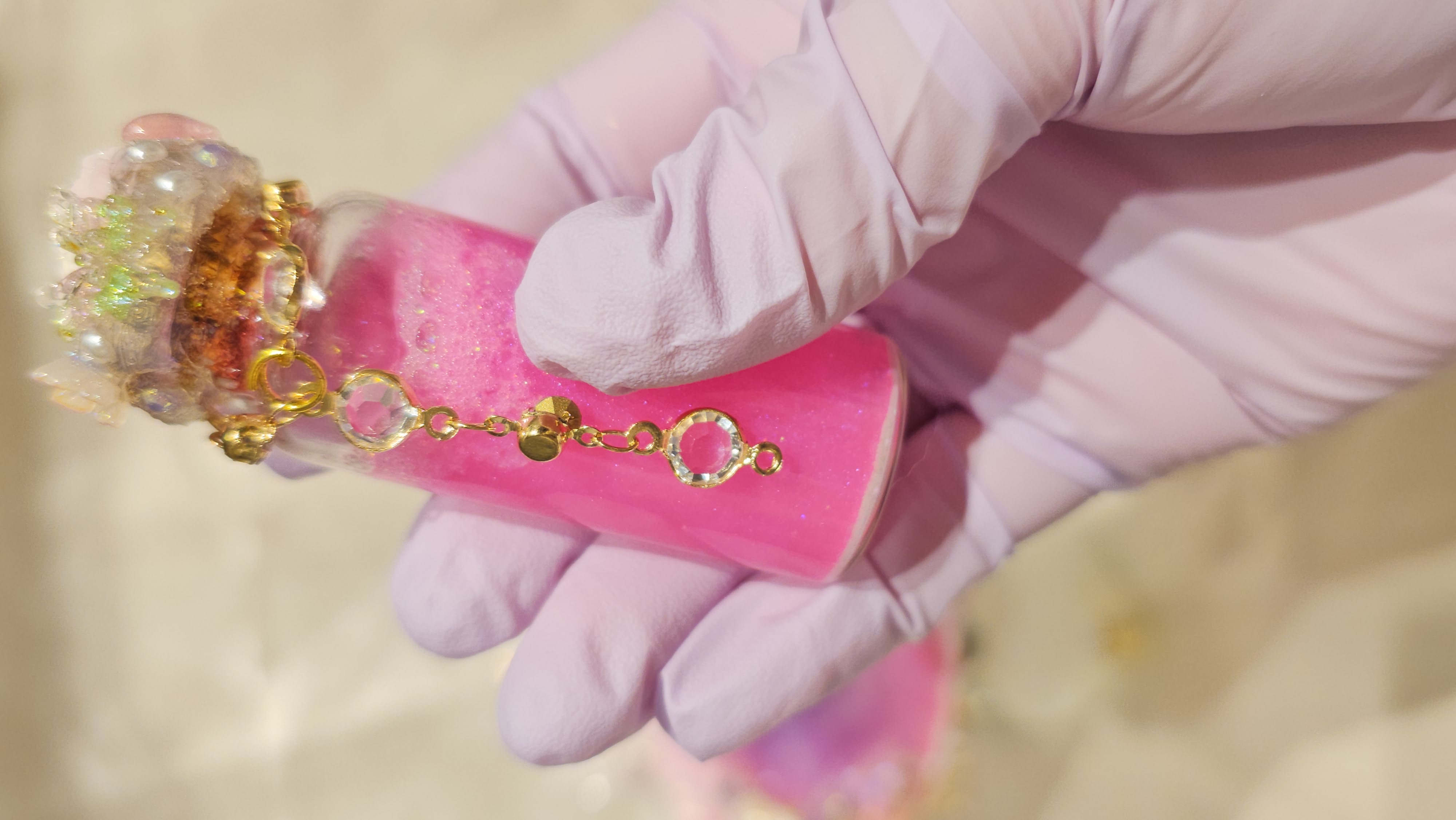 Pink Lotus Awakening - Half Scallop Altar/Jewelry Tray Collection