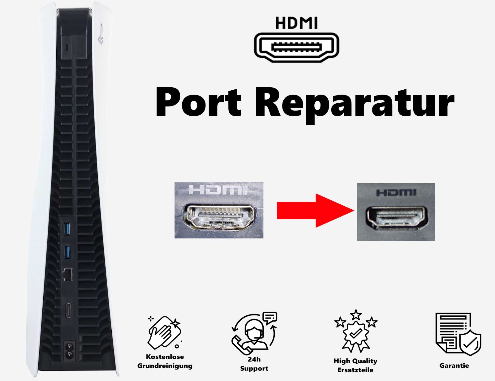 HDMI-Port-Reparatur und Wartung für Ihre PlayStation 5
