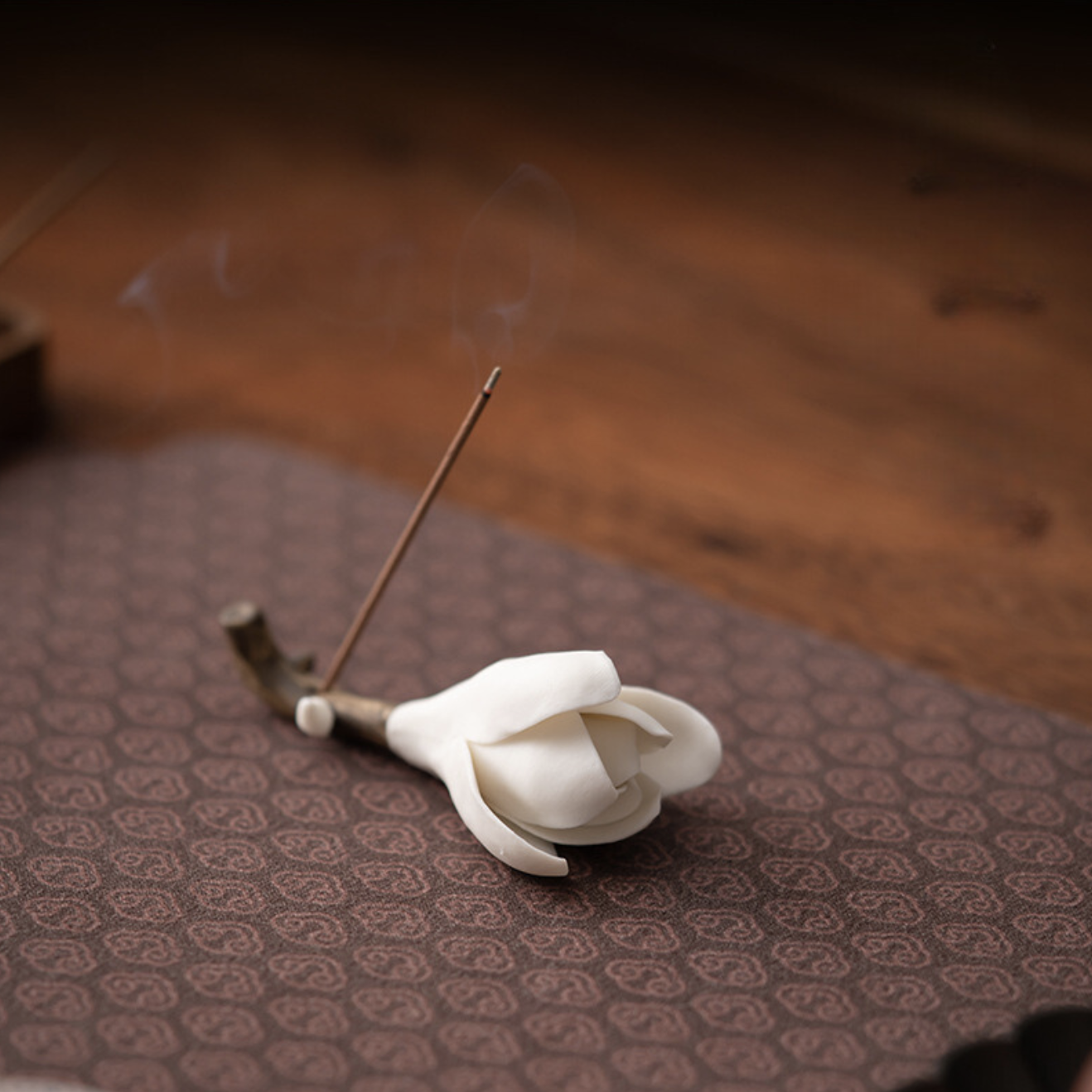 Ceramic Flower Incense Holder