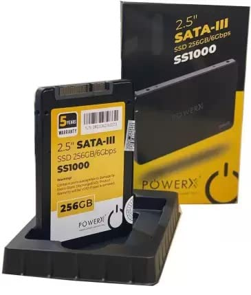 POWERX 3D Nand TLC Sata SSD 2.5-Inch All in One PC for Desktop & Laptop Internal Solid State Drive (256GB)