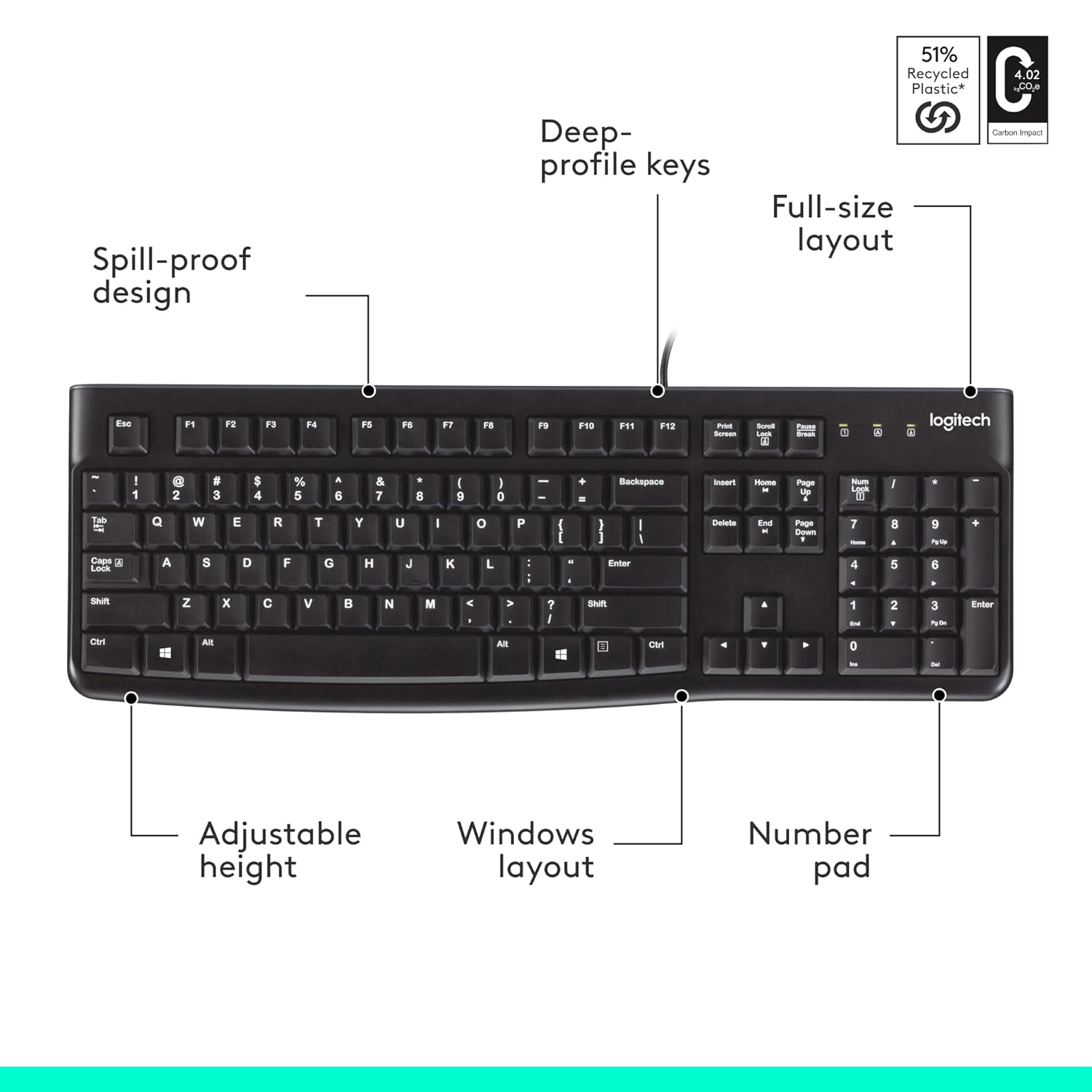 Logitech MK215 Wireless Keyboard and Mouse Set, 2.4 GHz Wireless, USB Compact Design, (Keyboard),5 Month Battery Life(Mouse) PC/Laptop- Black
