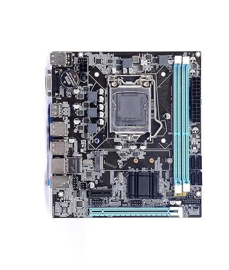 CHIST- NEXTRON H61 Desktop Motherboard with LGA 1155 Socket Supports NVMe SSD (3.0 2USB Ports, 2.0 4USB Ports,1Audio, HDMI, VGA Port, LANPort)