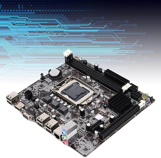 CHIST- NEXTRON H61 Desktop Motherboard with LGA 1155 Socket Supports NVMe SSD (3.0 2USB Ports, 2.0 4USB Ports,1Audio, HDMI, VGA Port, LANPort)