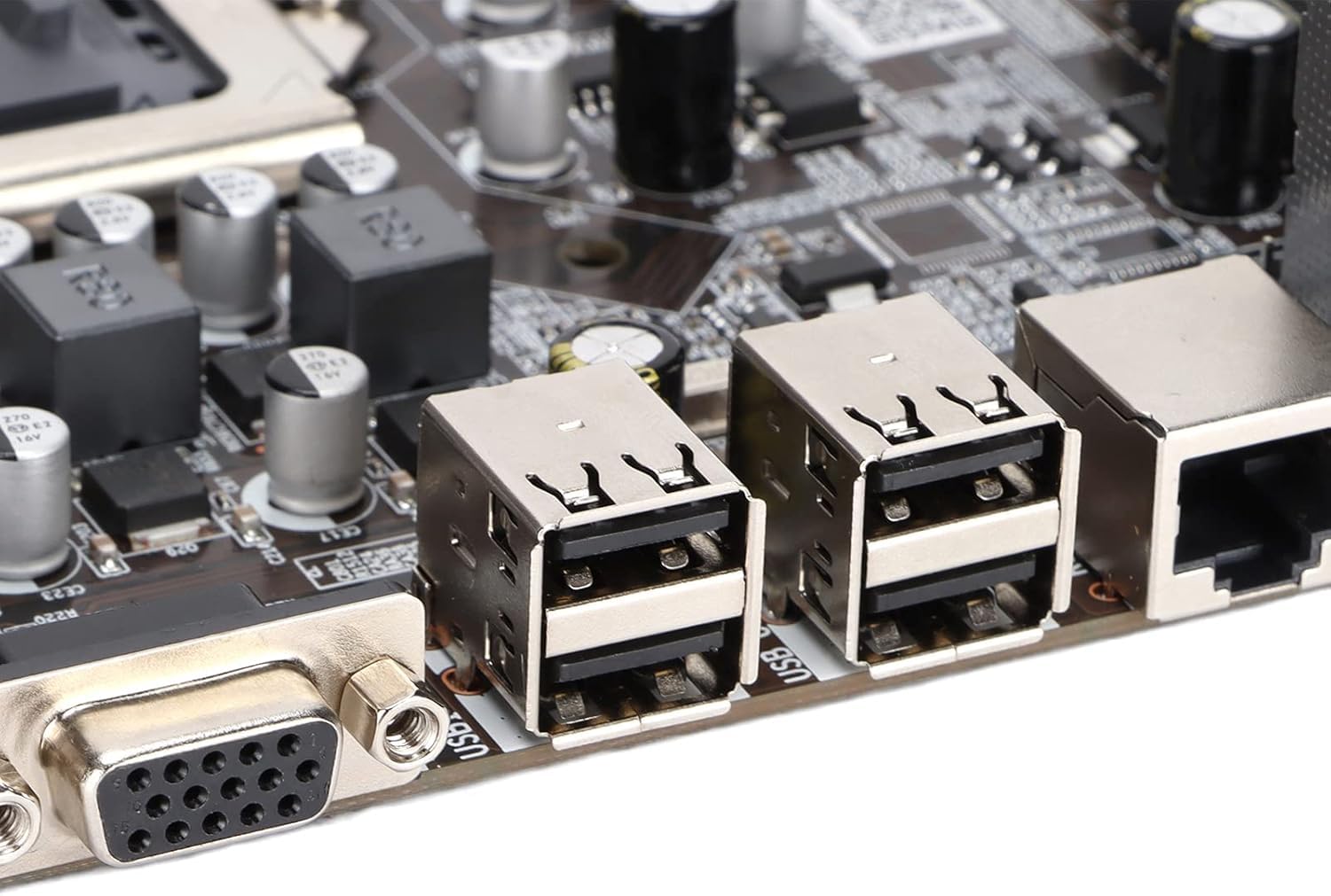 CHIST- NEXTRON H61 Desktop Motherboard with LGA 1155 Socket Supports NVMe SSD (3.0 2USB Ports, 2.0 4USB Ports,1Audio, HDMI, VGA Port, LANPort)