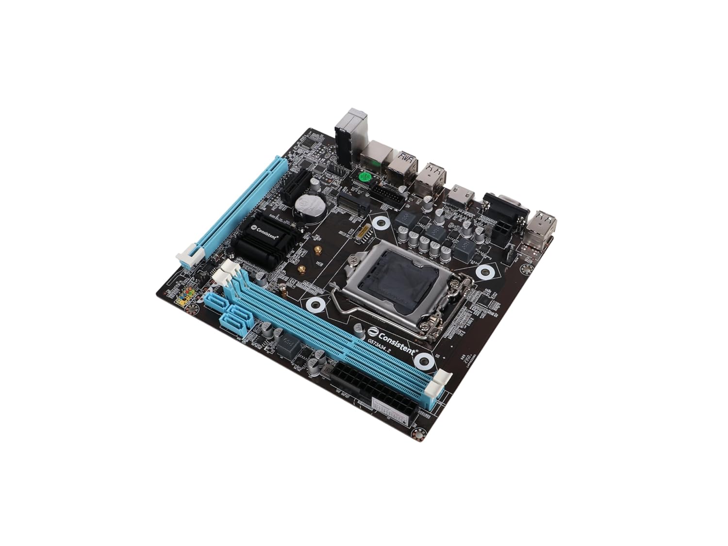 Consistent H-81 Motherboard 4th Gen i3, i5, i7, DDR3 Slots for RAM, with GMA 950 Graphic Card, Motherboard with Sound Card, SATA 2&3, 3Y Warranty
