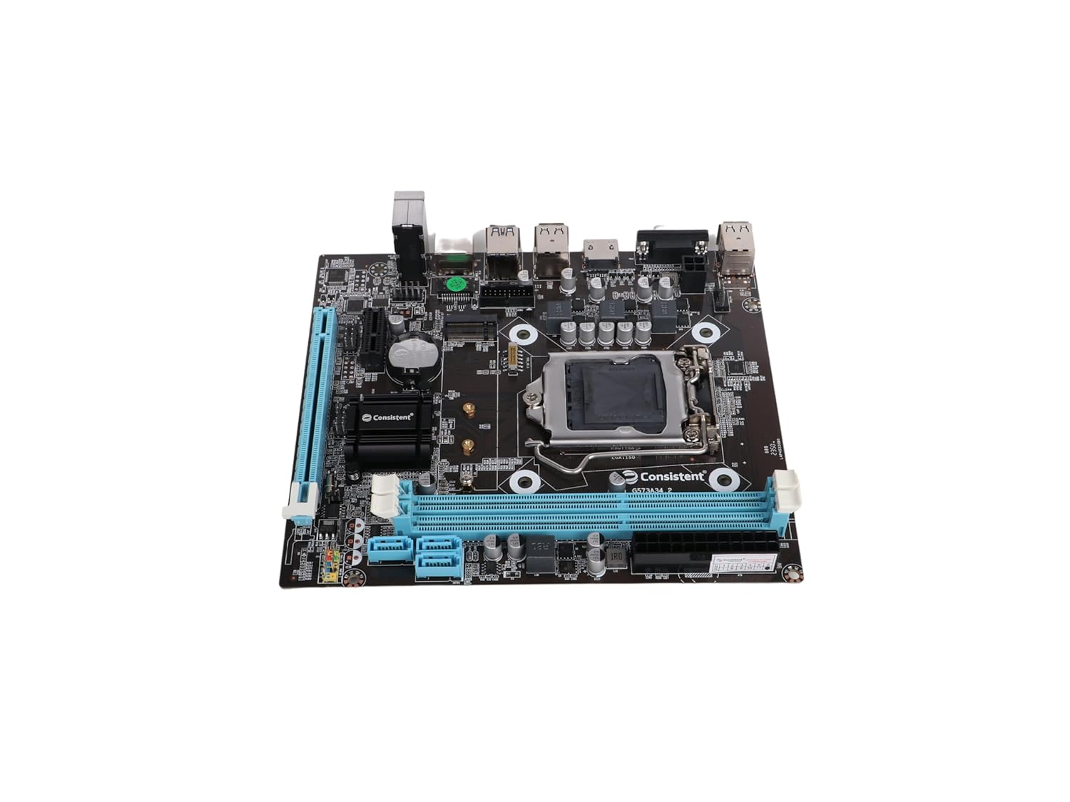 Consistent H-81 Motherboard 4th Gen i3, i5, i7, DDR3 Slots for RAM, with GMA 950 Graphic Card, Motherboard with Sound Card, SATA 2&3, 3Y Warranty