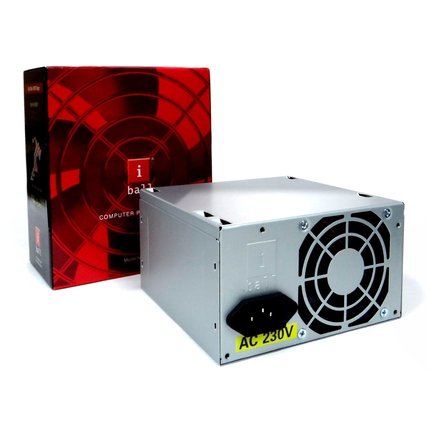 iBall 230 V AC SMPS ATX Computer Power Supply I Output 250 Watts I ATX12V V2.2 I 1 x 20+4 pin connector I 2 x 4 pin IDE connectorsI (ZPS-281)