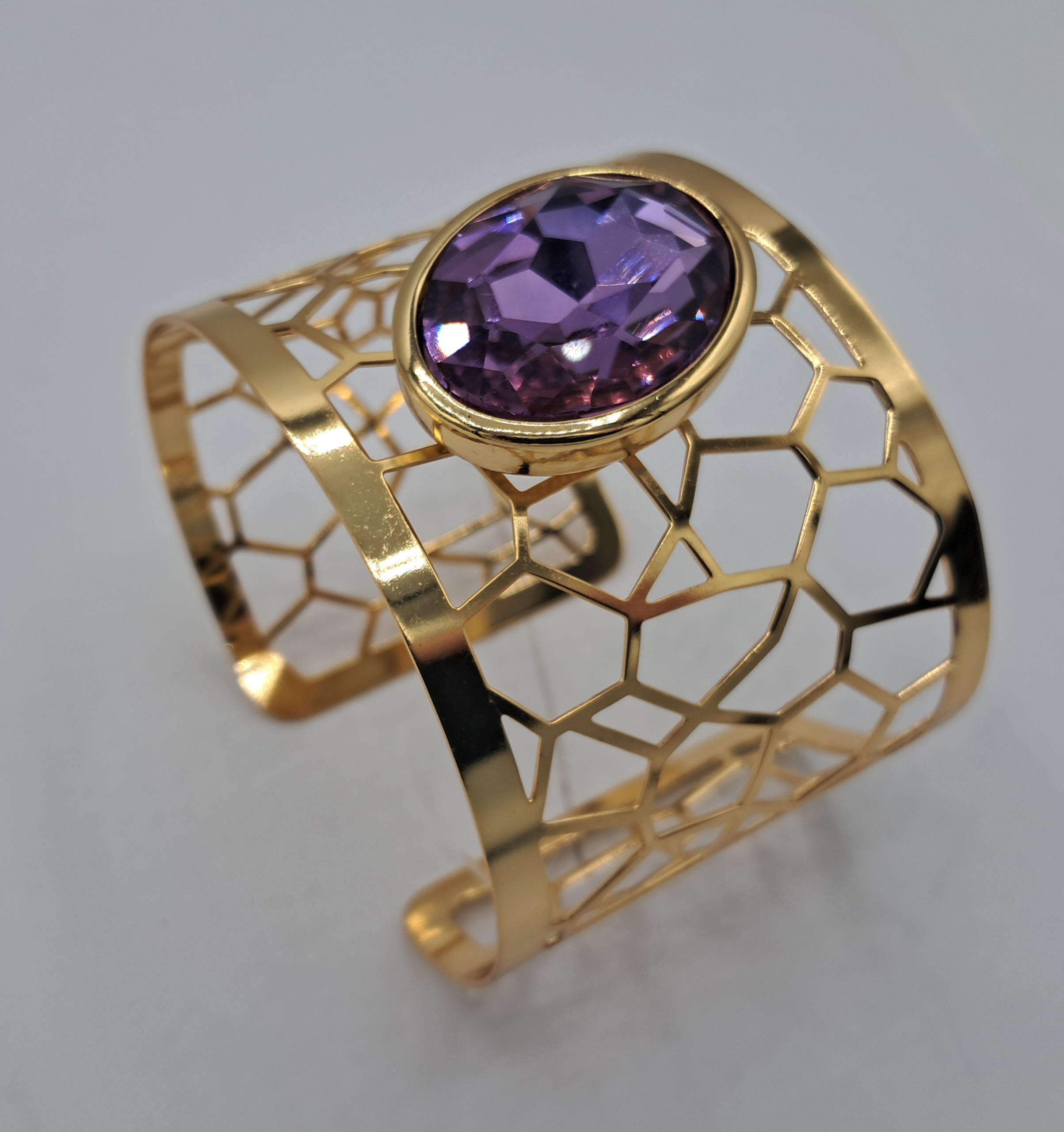 BRAZALETE (ZAMARINDO) DORADO (LAVANDA) ref.15171