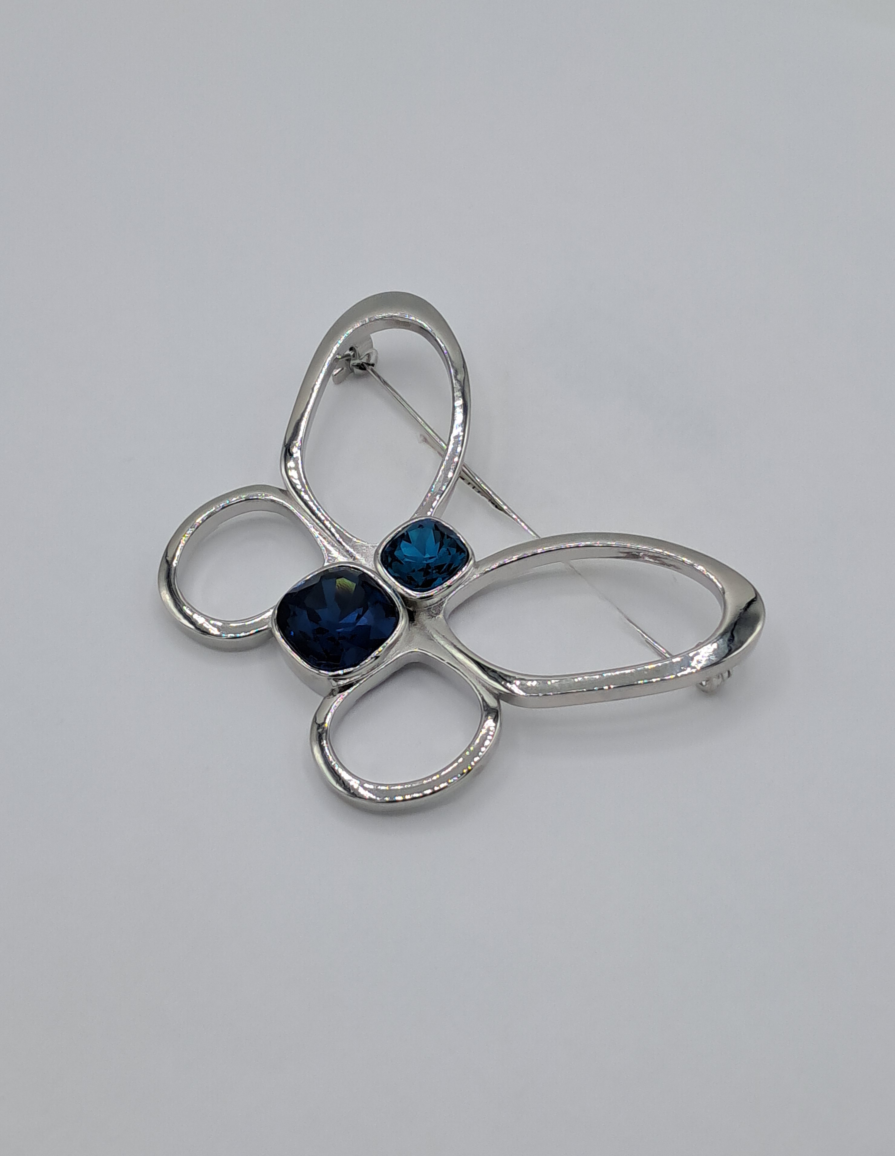 BROCHE (ZAMARINDO) AZUL (BROOCH) ref.15210