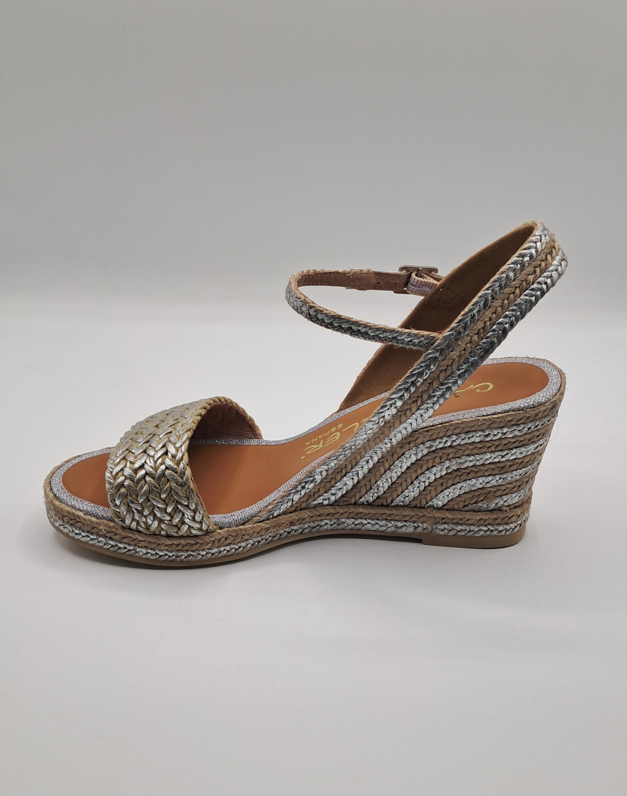 ESPARTEÑAS (CASTELLER) YUTE PLATA (ESPADRILLES) ref.15238
