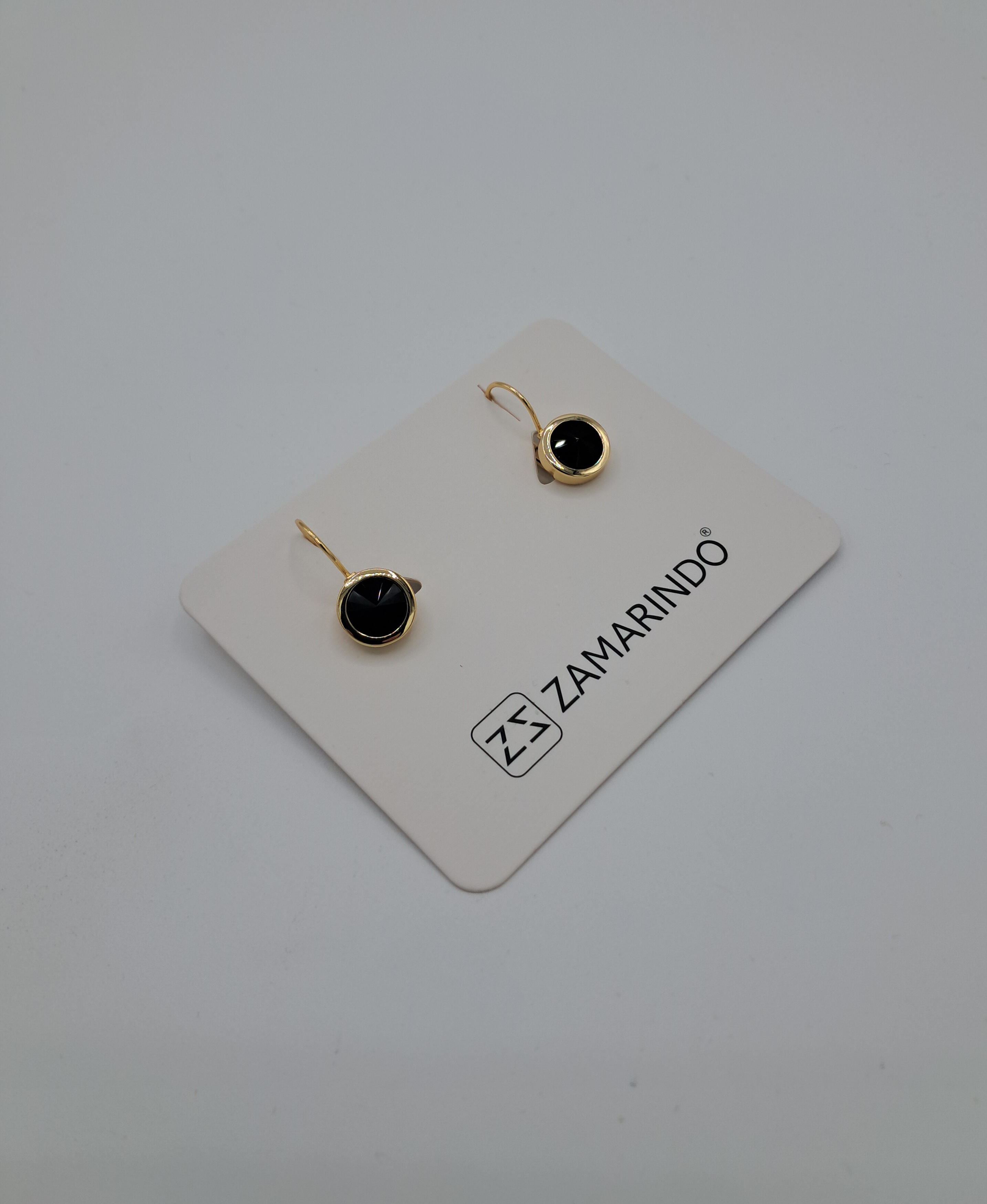 PENDIENTES (ZAMARINDO) NEGROS (EARRINGS) ref.15250