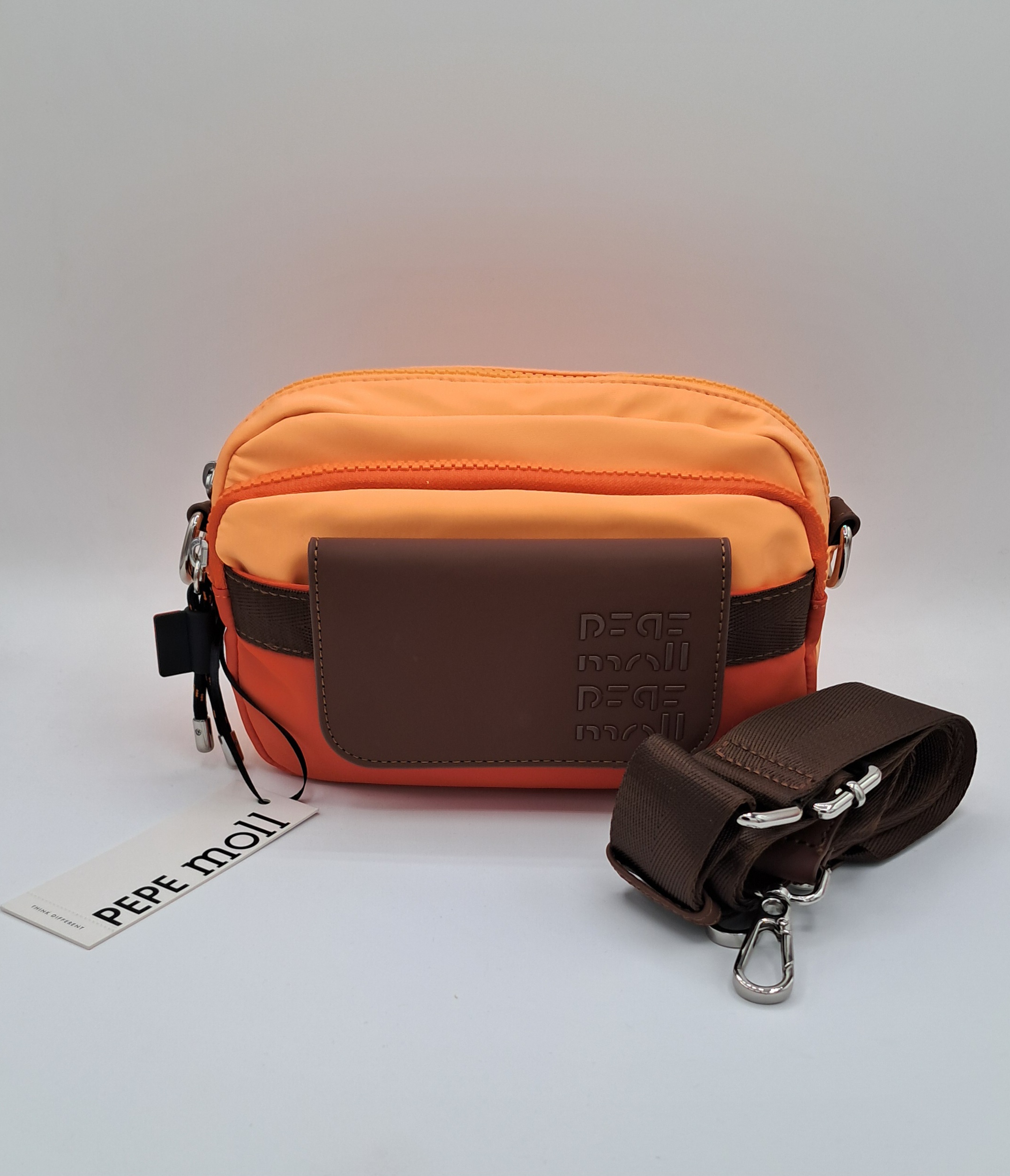 BOLSO BANDOLERA (PEPE MOLL) TECNO TRI (ORANGE) Ref. 15502
