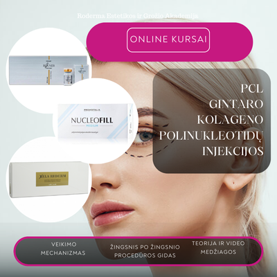 PCL/Gintaro/Kolageno/Polinukleotidų injekcijos + DOVANA UŽ 1EUR