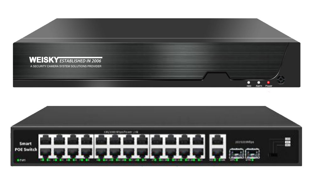 4CH/8CH/16/24 POE NVR WITH HDMI OUTPUT