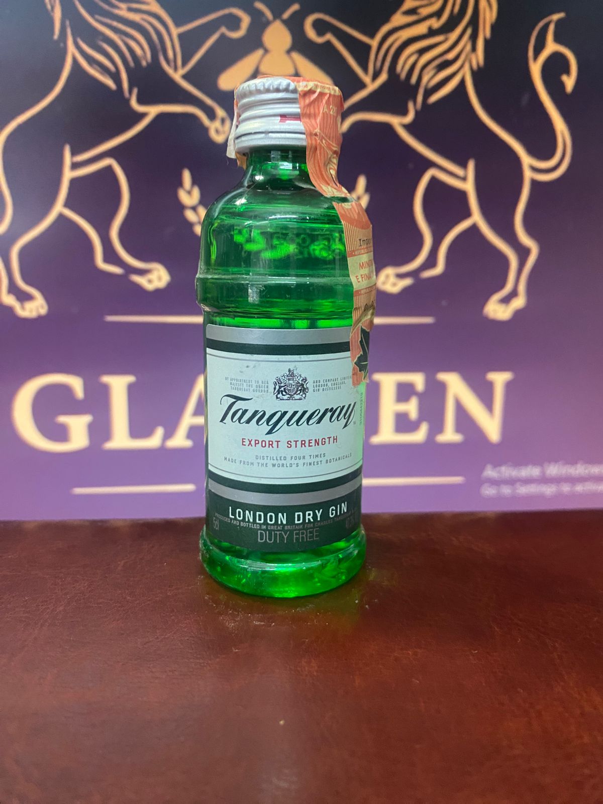 Tanqueray Export Strength Gin miniatur