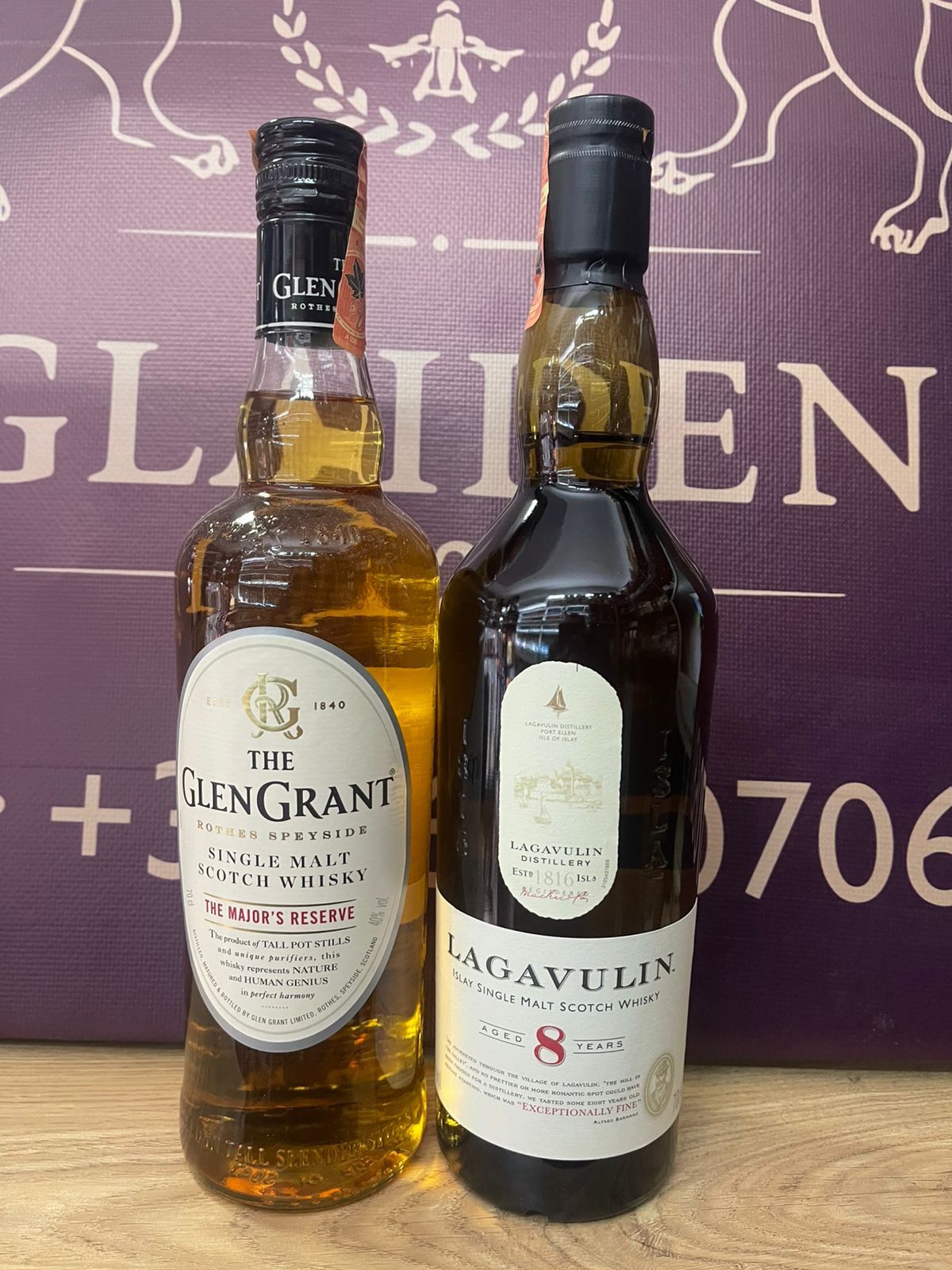 LAGAVULIN 8 + GLEN GRANT 
