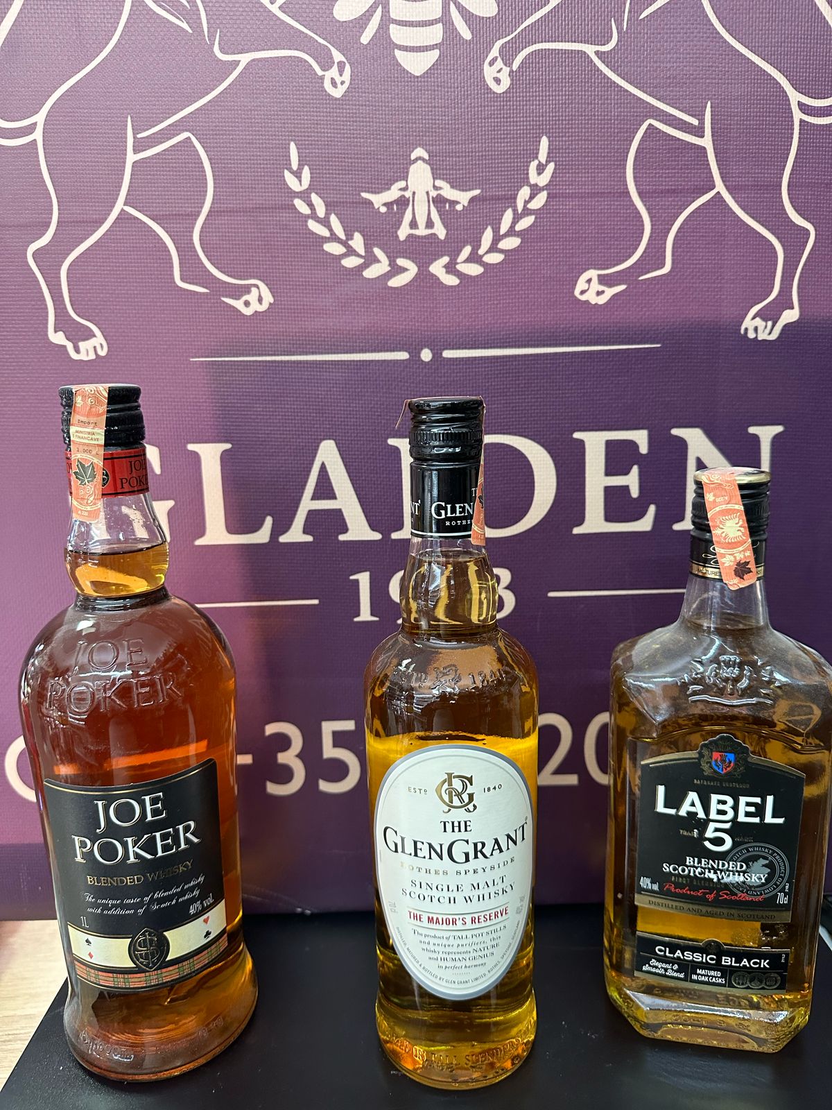 JOE POKER+THE GLEN GRANT+LABEL 5