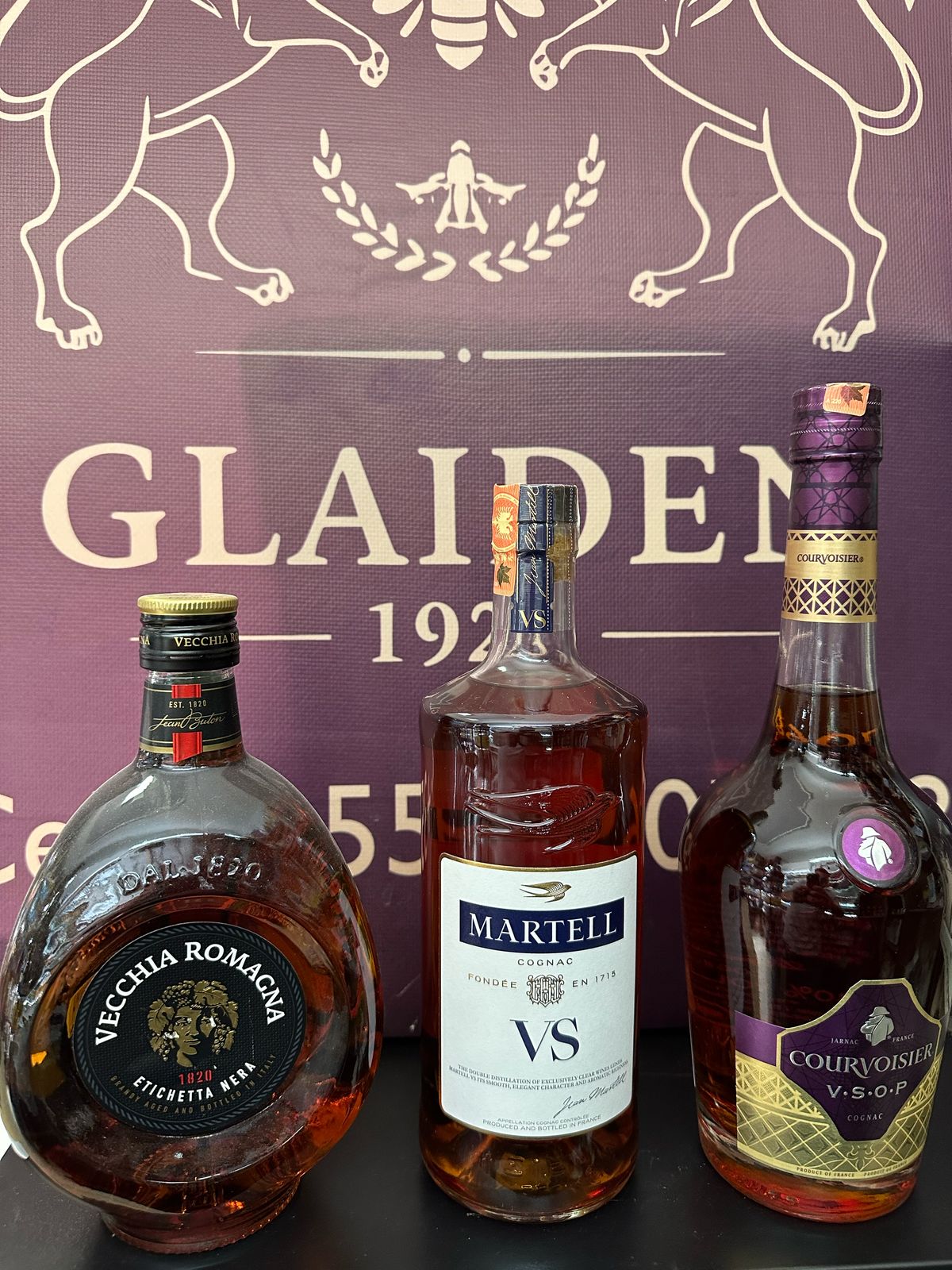 VECCHIA ROMAGNA+MARTELL+COURVOISIER