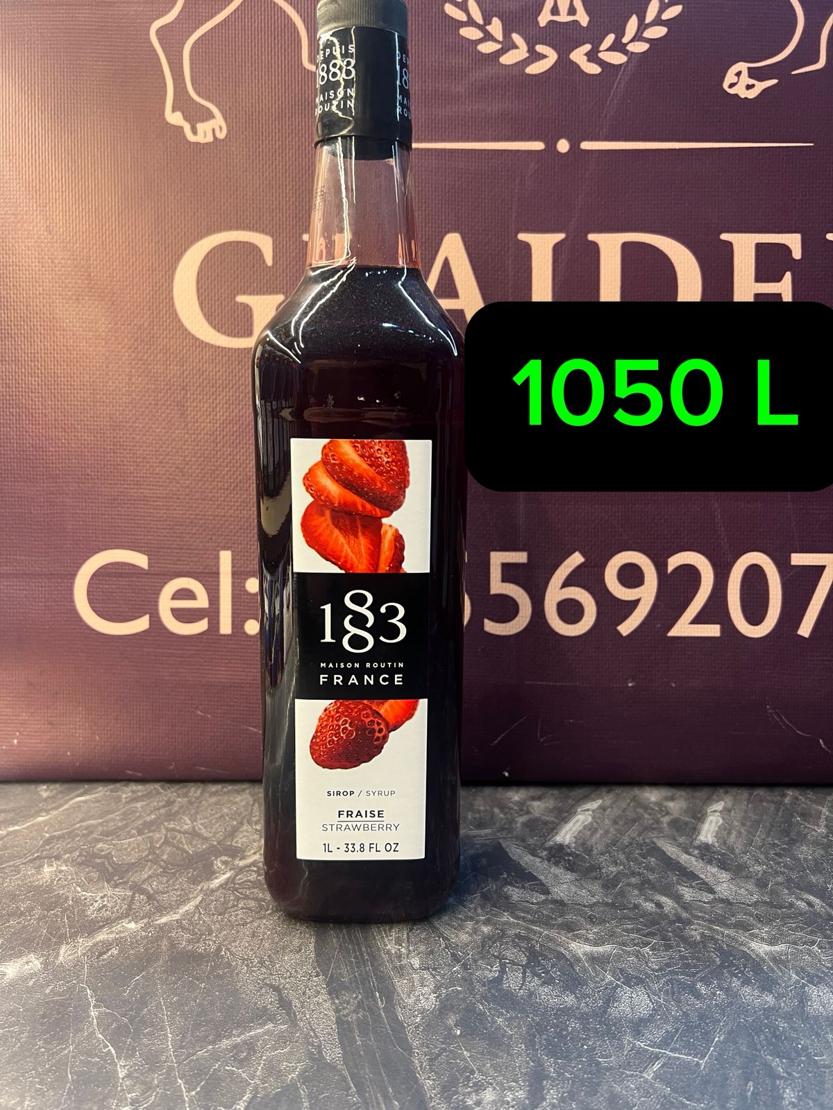 1883 Maison Routin Strawberry Syrup