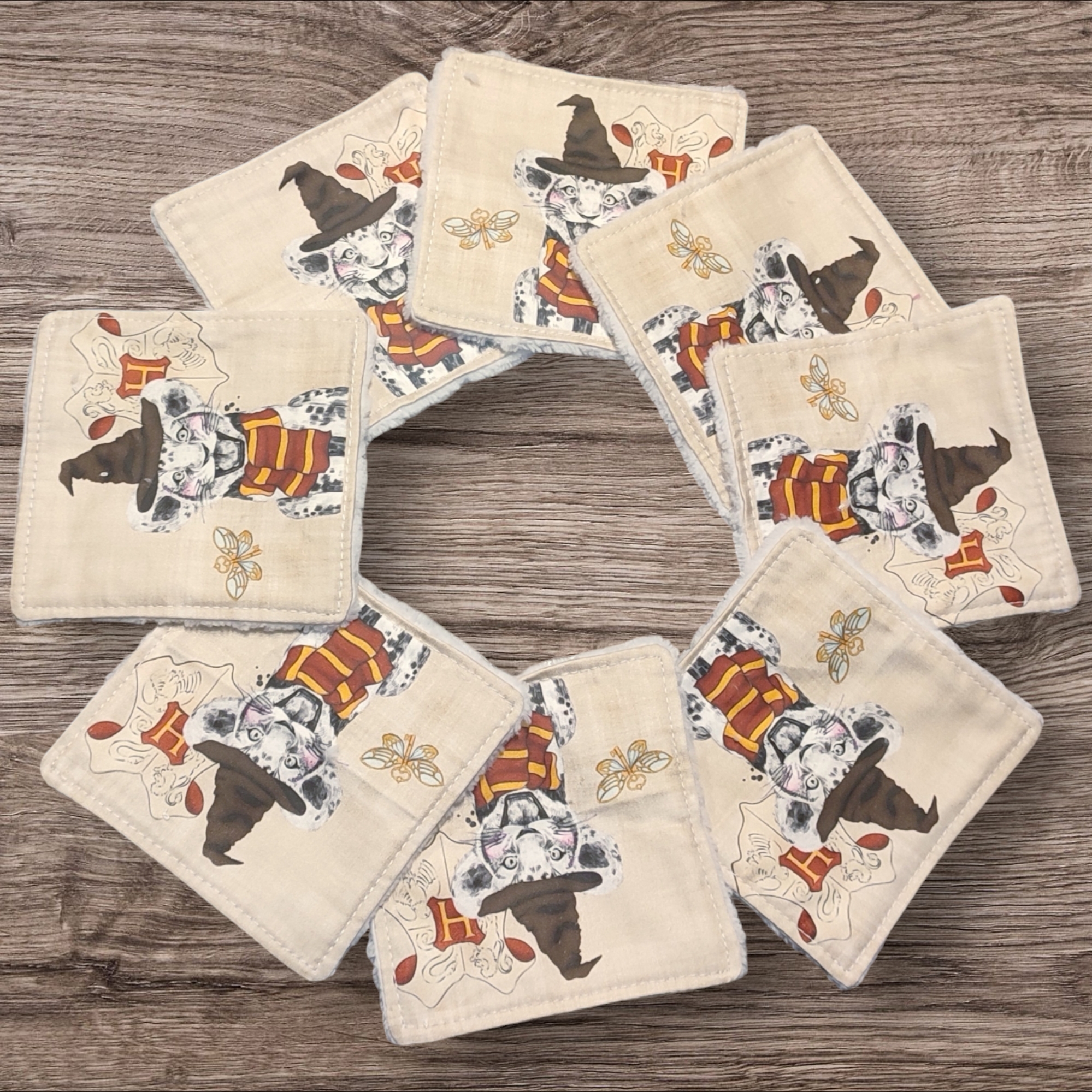Lot de 8 lingettes lavables