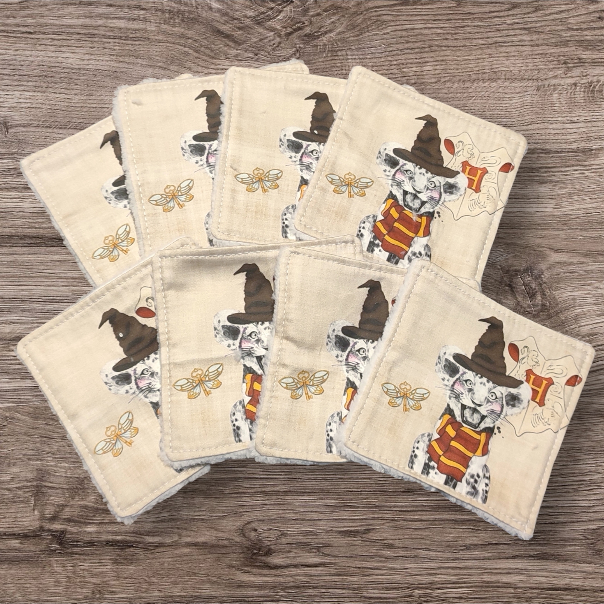 Lot de 8 lingettes lavables