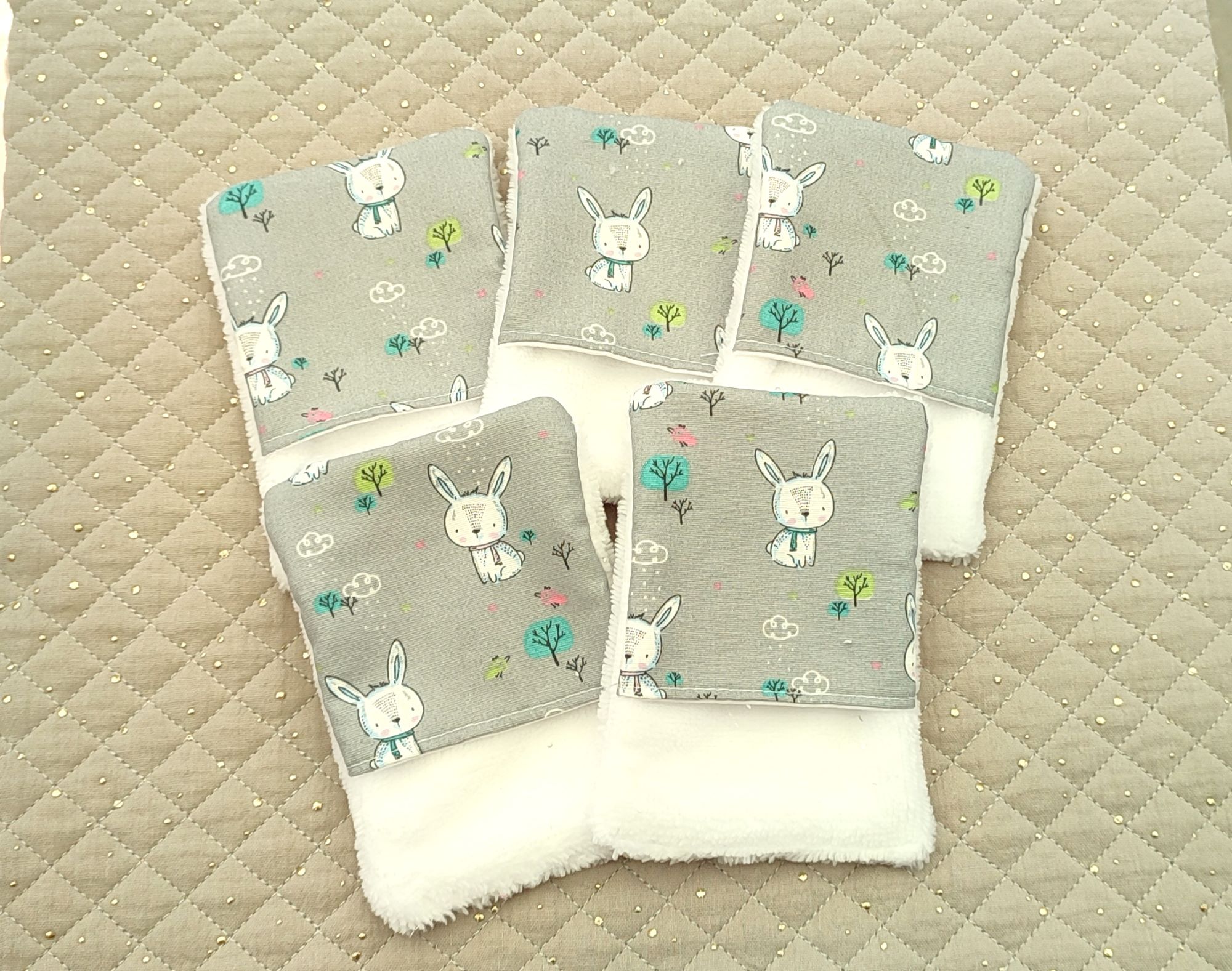 Lot de 5 gants de toilette d'apprentissage pour enfants