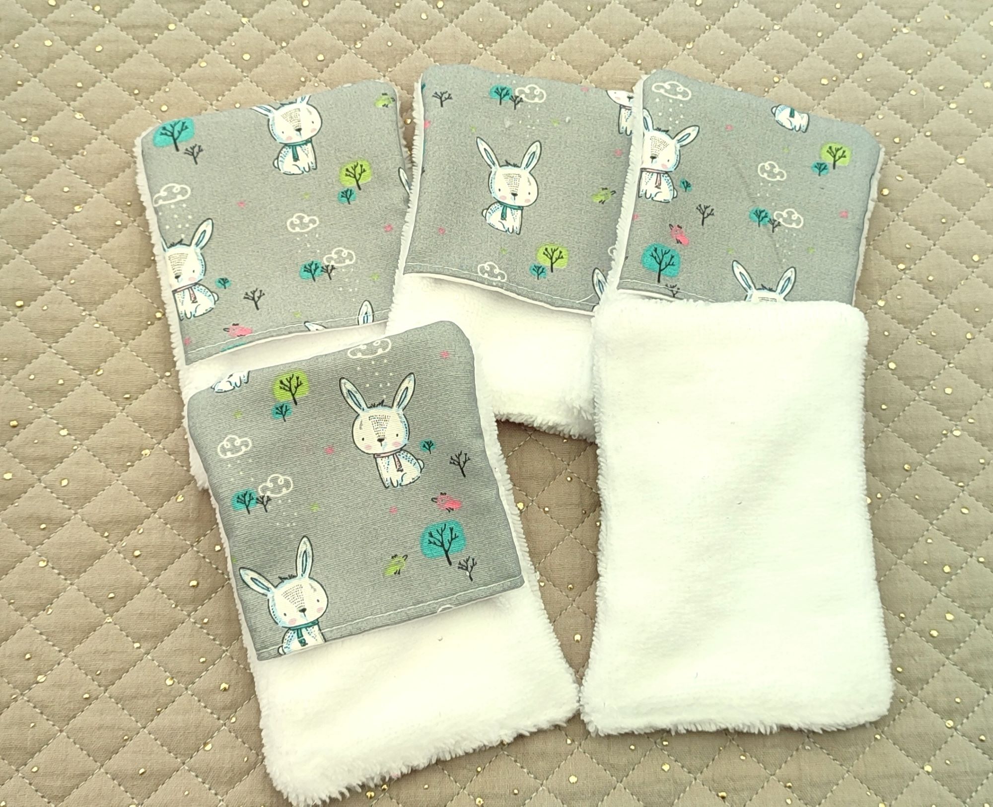 Lot de 5 gants de toilette d'apprentissage pour enfants