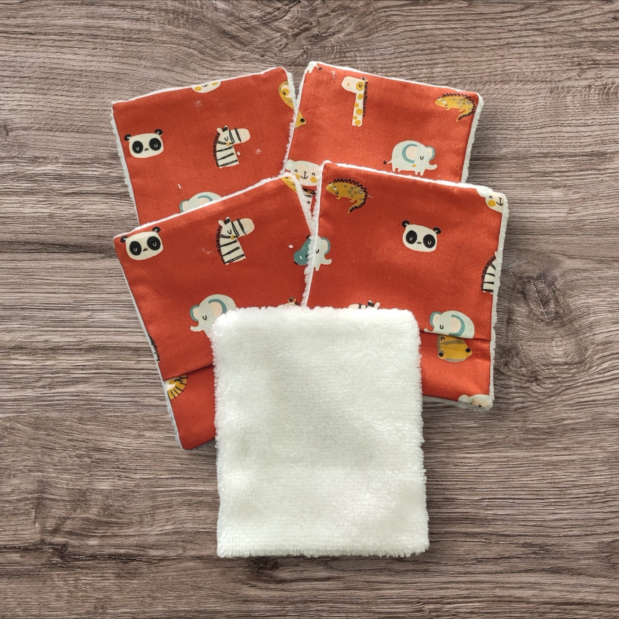 Lot de 5 gants d'apprentissage pour enfant , motifs animaux 