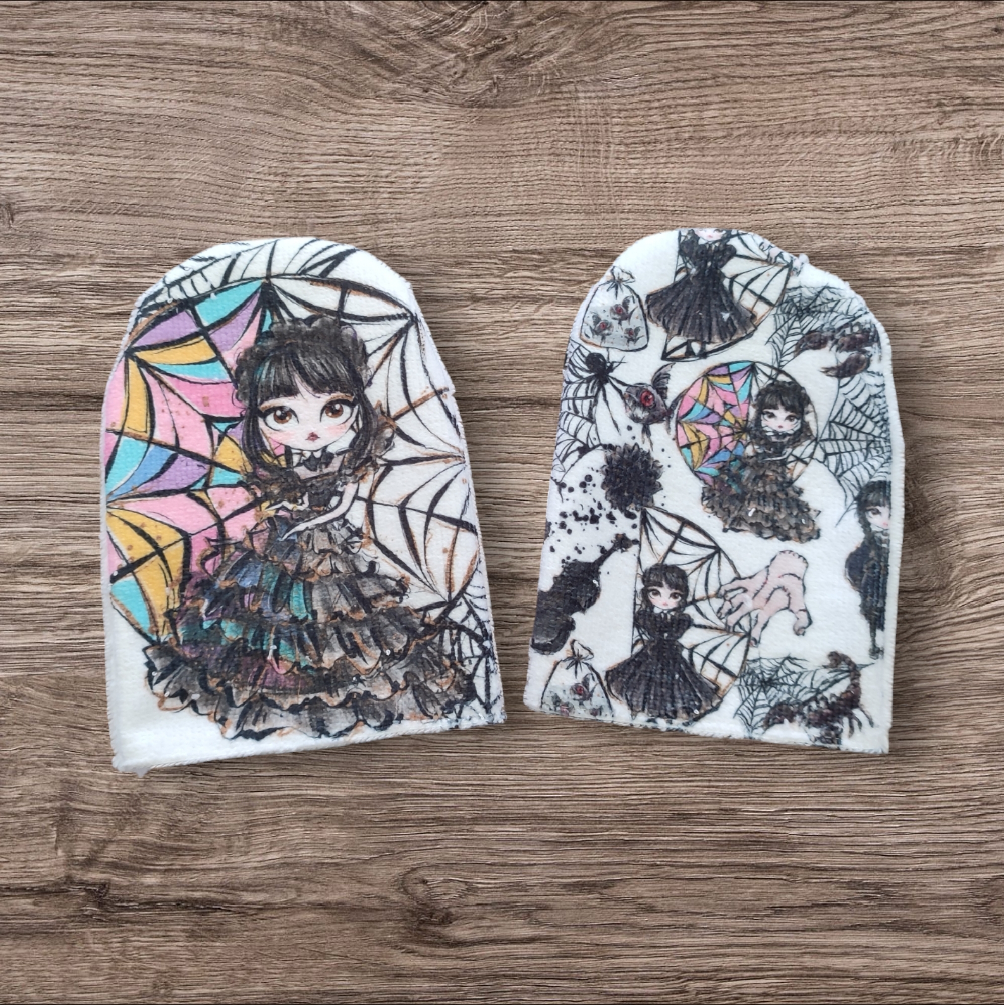 Lot de 2 mini-gants de toilette