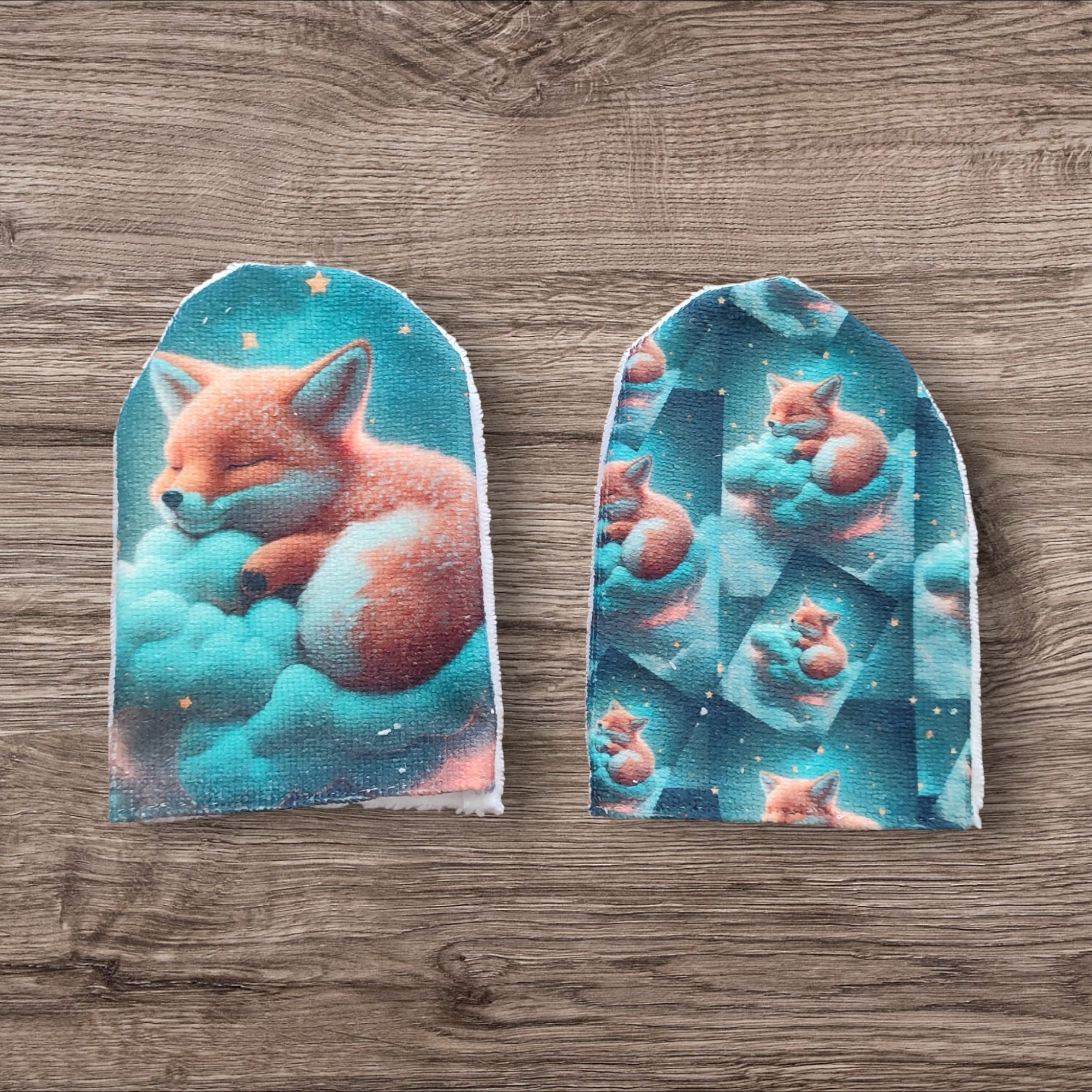 Lot de 2 mini-gants de toilette
