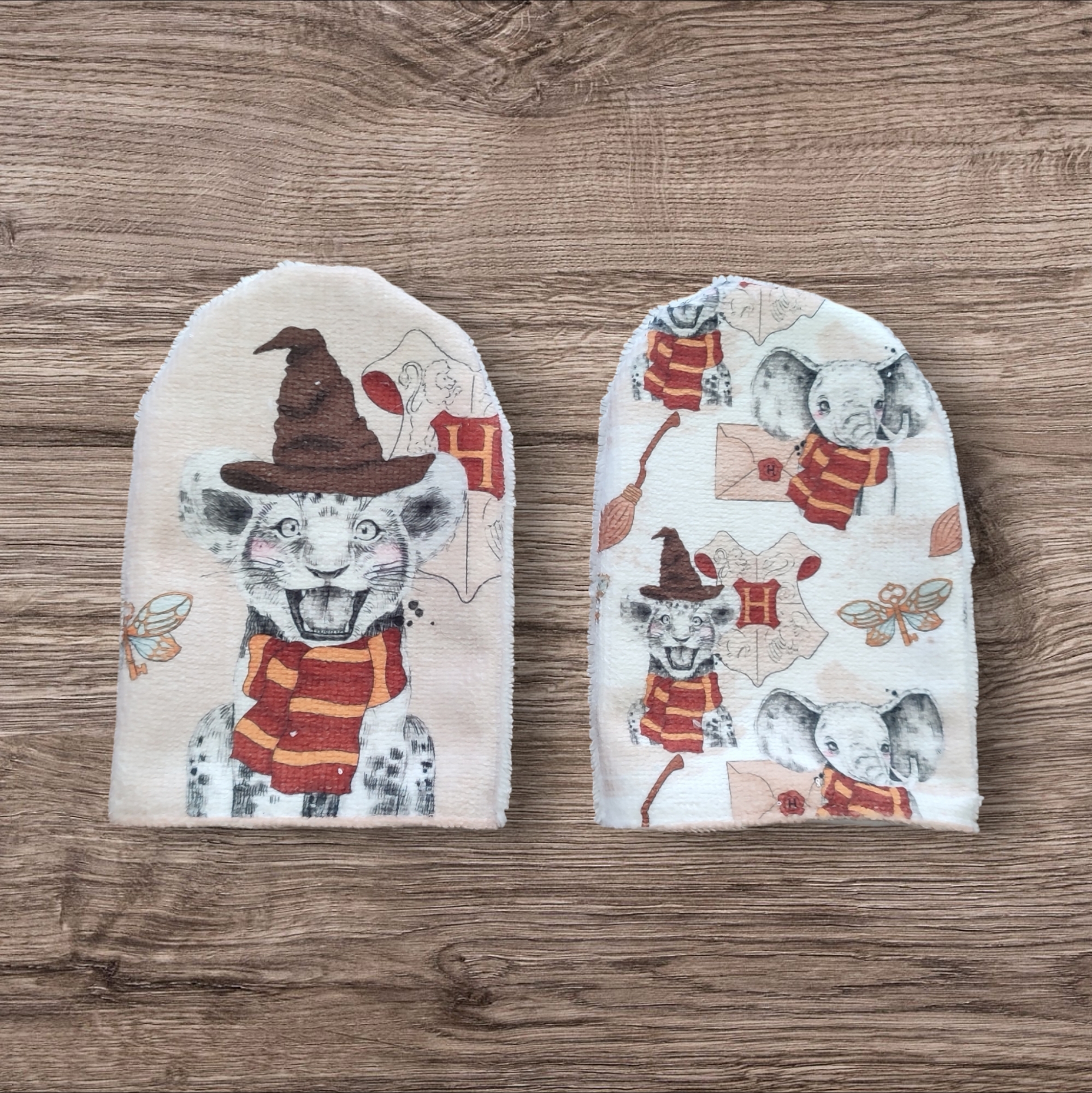 Lot de 2 mini-gants de toilette