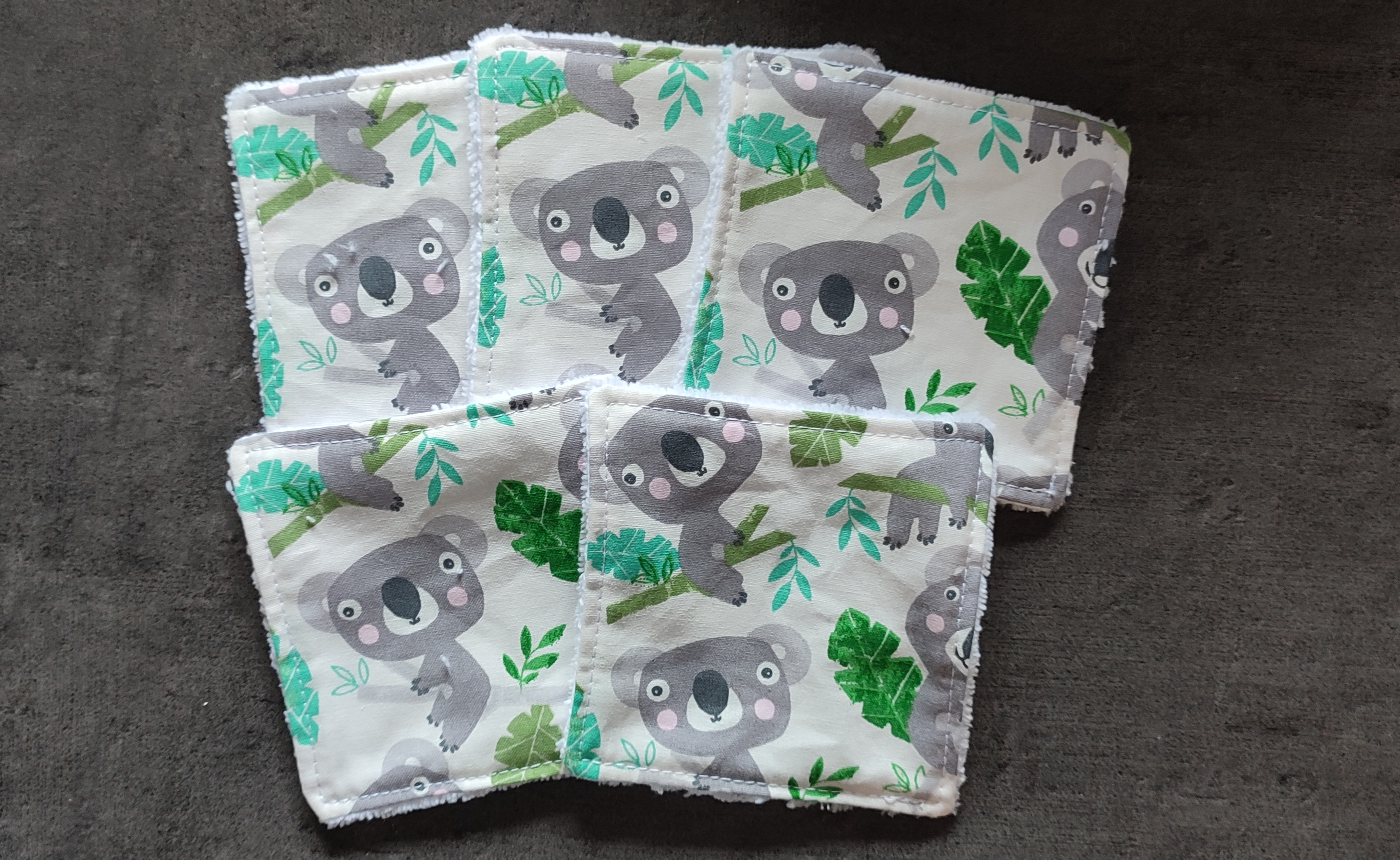 Lingettes pour bébé, motif koala