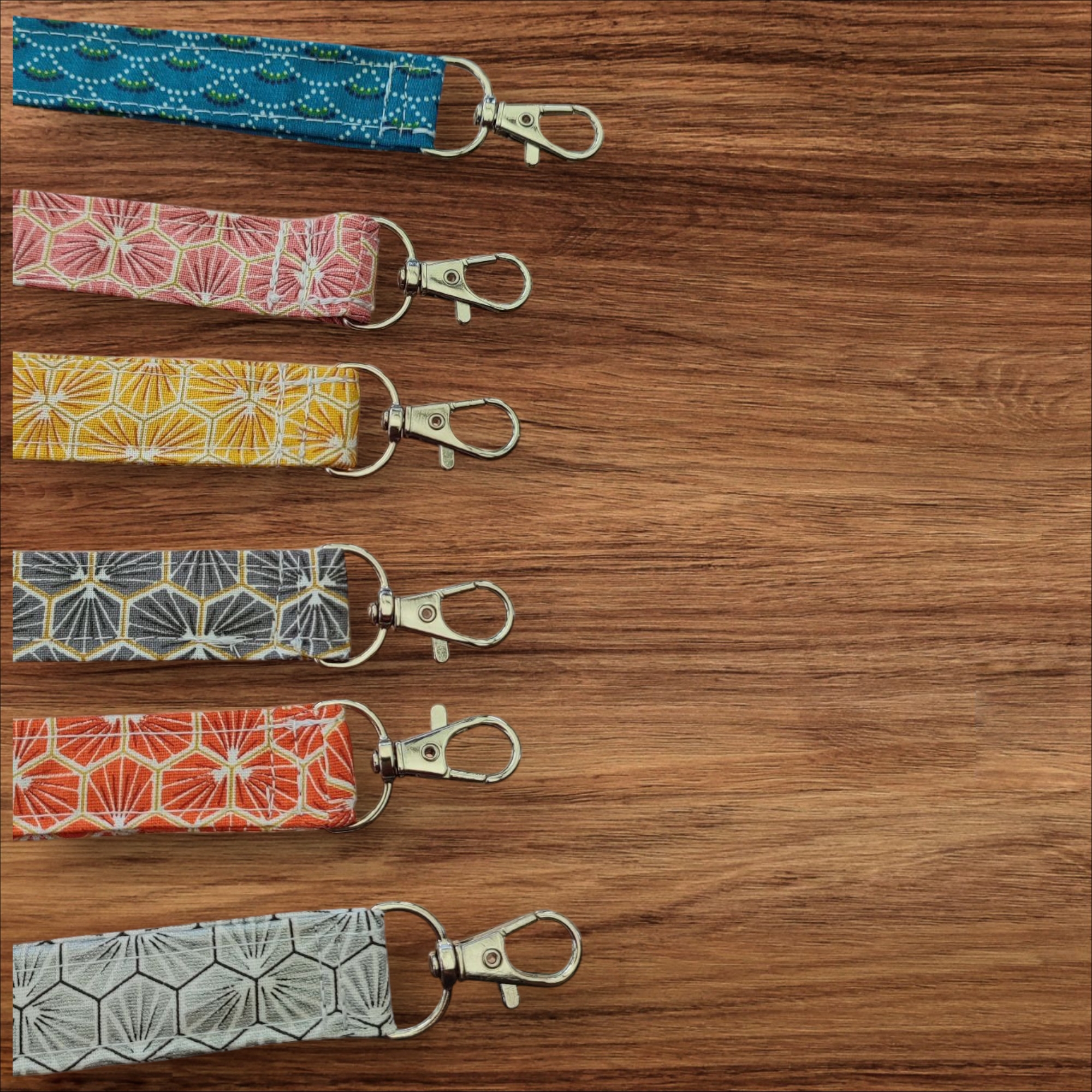 Tour de cou porte-clés en tissu