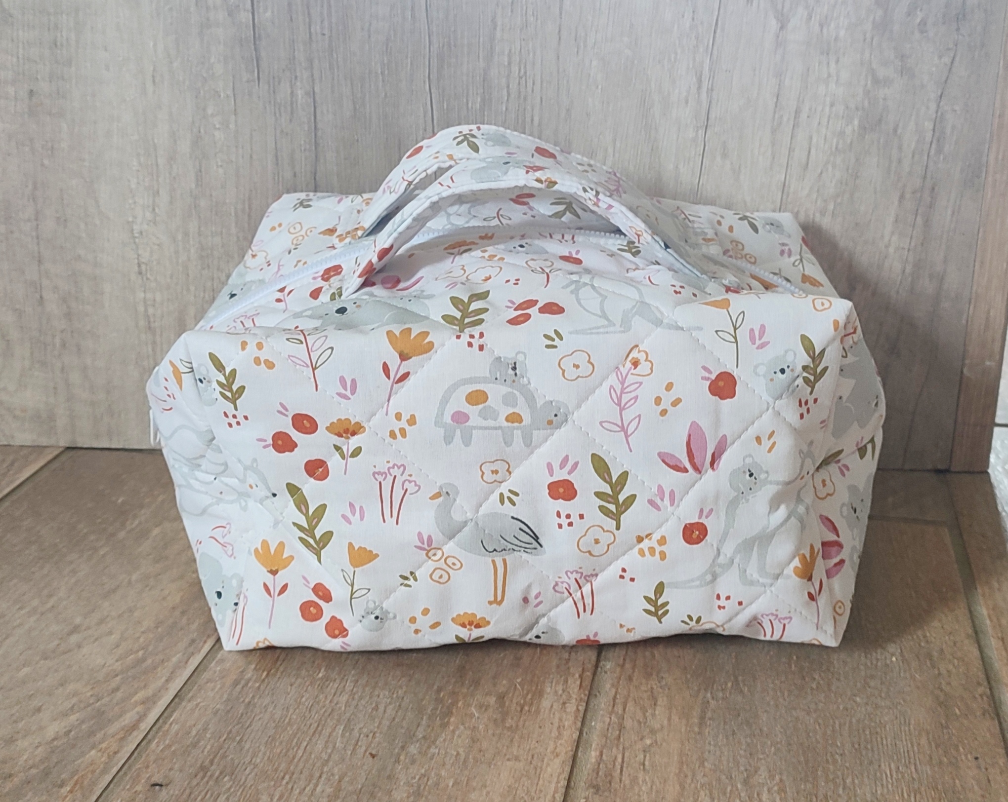 Trousse de toilette matelassée