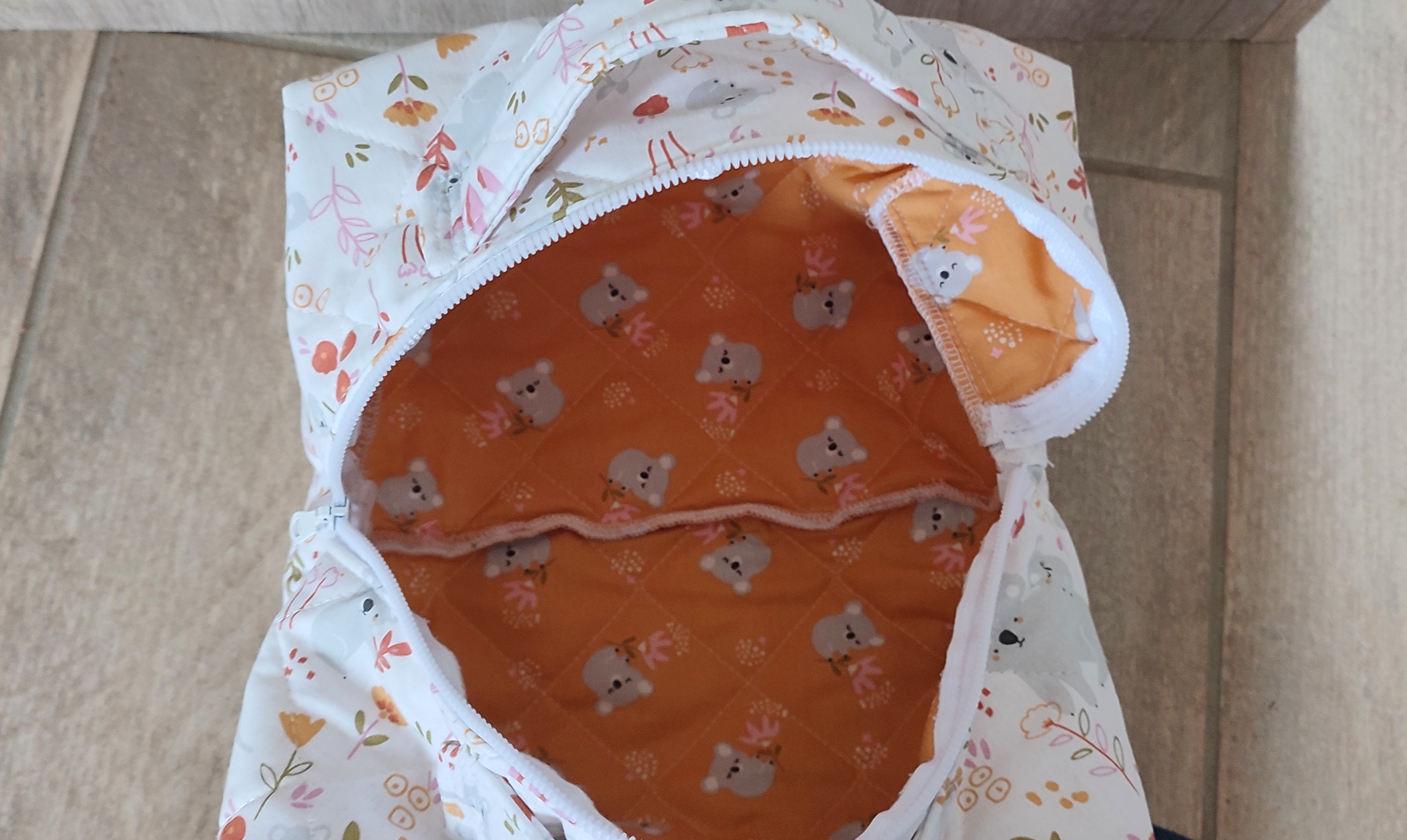 Trousse de toilette matelassée