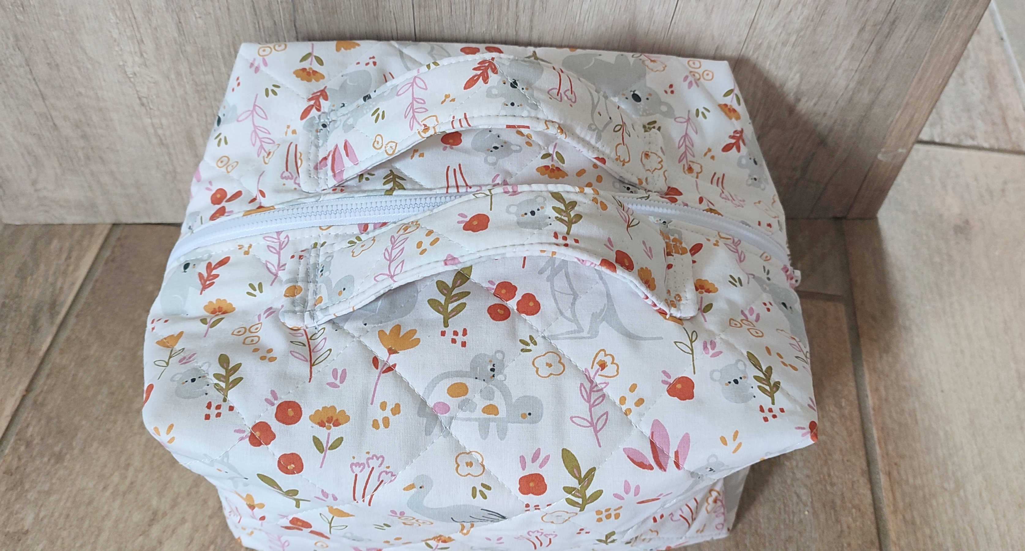 Trousse de toilette matelassée
