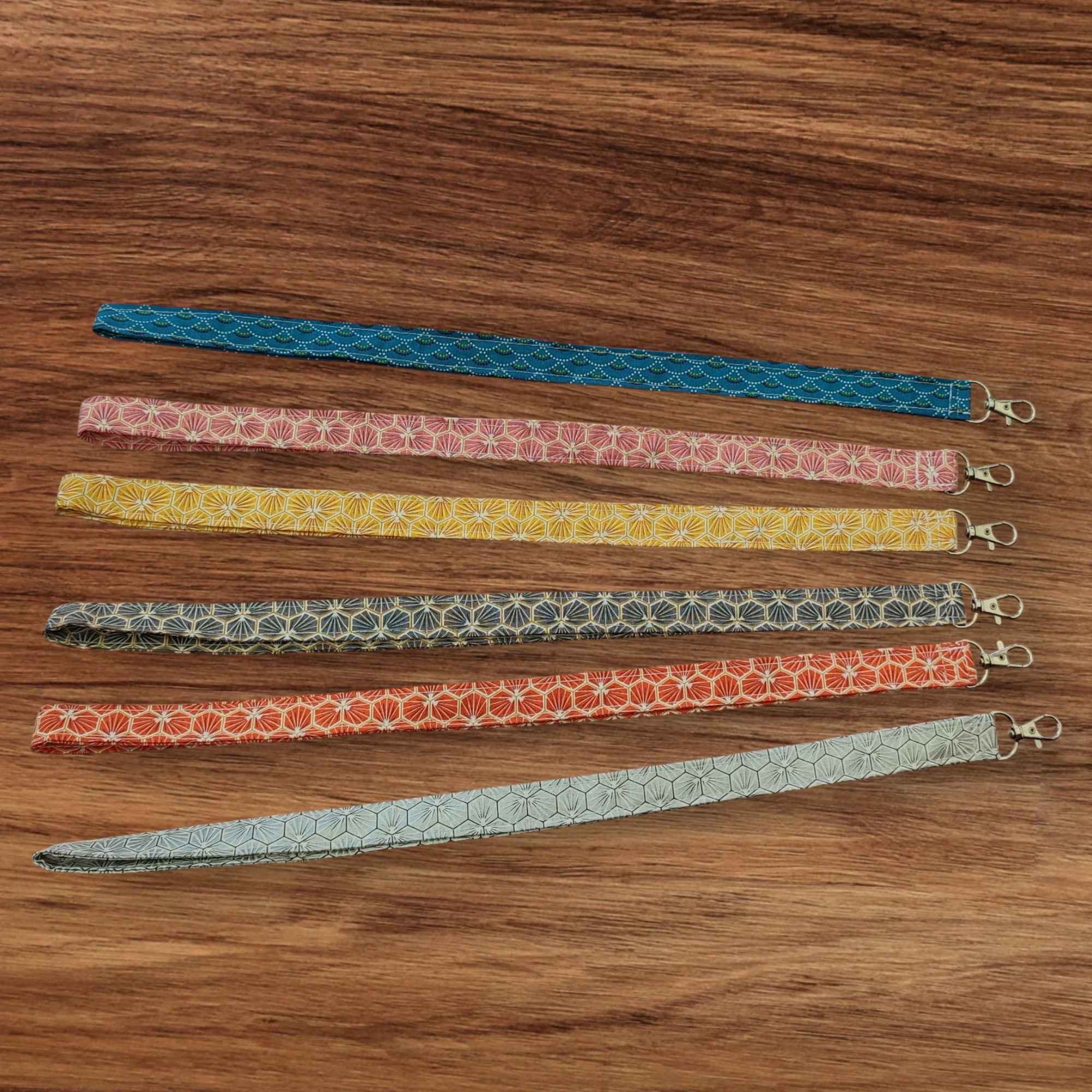 Tour de cou porte clés en tissu